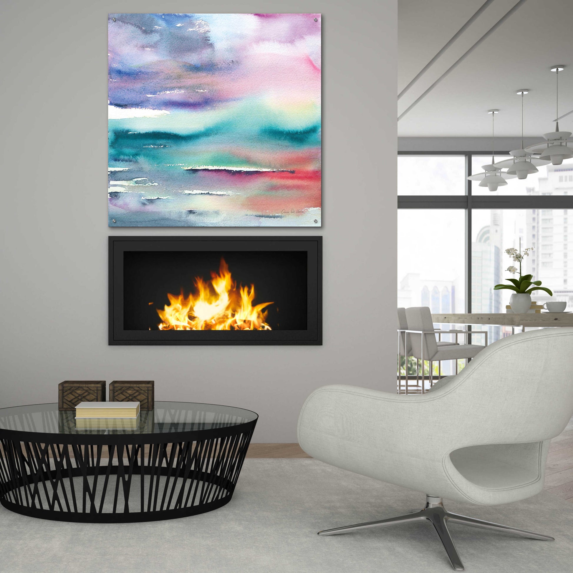 Epic Art 'Dramatic Evening' by Alan Majchrowicz, Acrylic Glass Wall Art,36x36