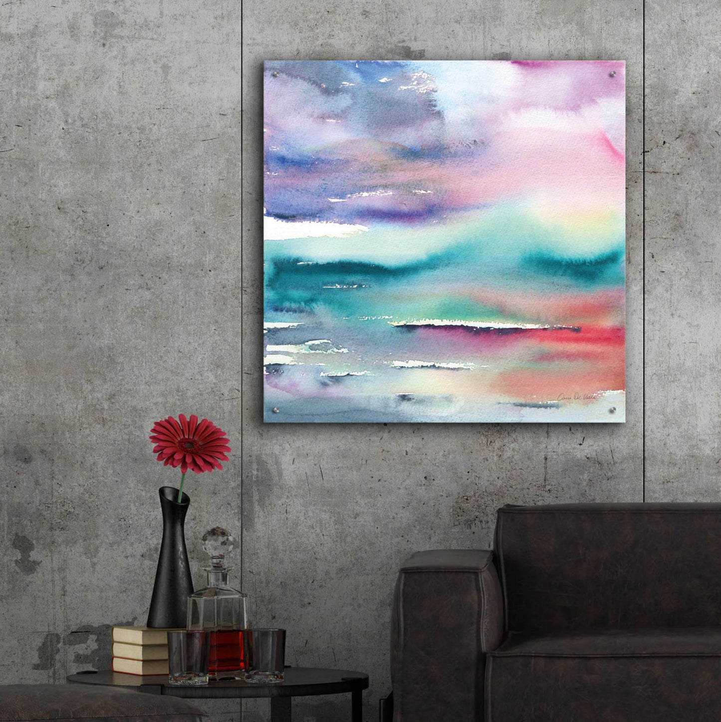 Epic Art 'Dramatic Evening' by Alan Majchrowicz, Acrylic Glass Wall Art,36x36