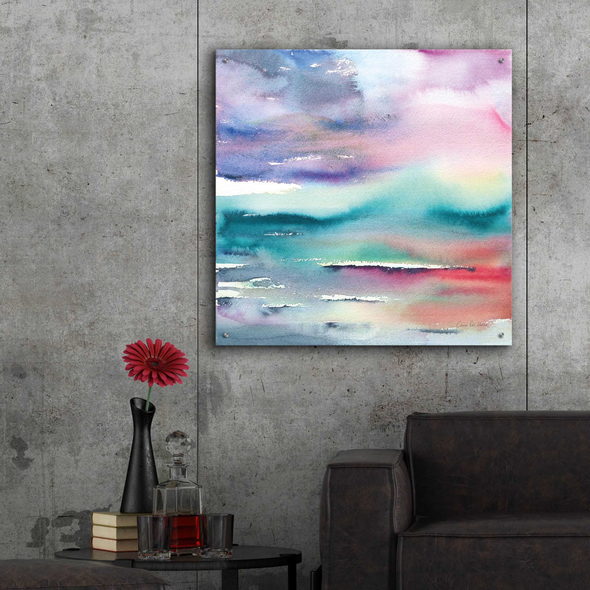 Epic Art 'Dramatic Evening' by Alan Majchrowicz, Acrylic Glass Wall Art,36x36