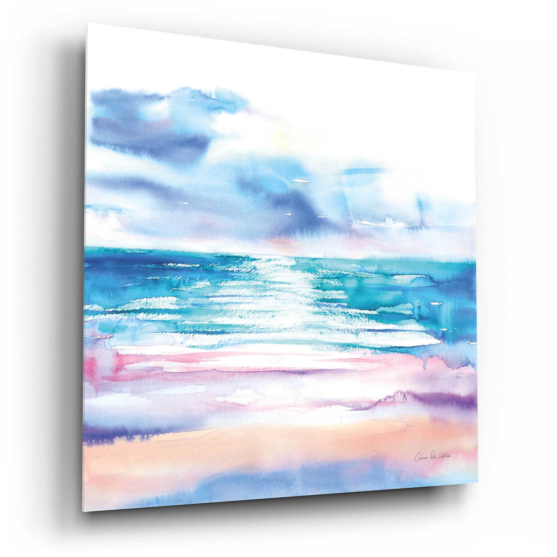 Epic Art 'Turquoise Sea II' by Alan Majchrowicz, Acrylic Glass Wall Art,12x12