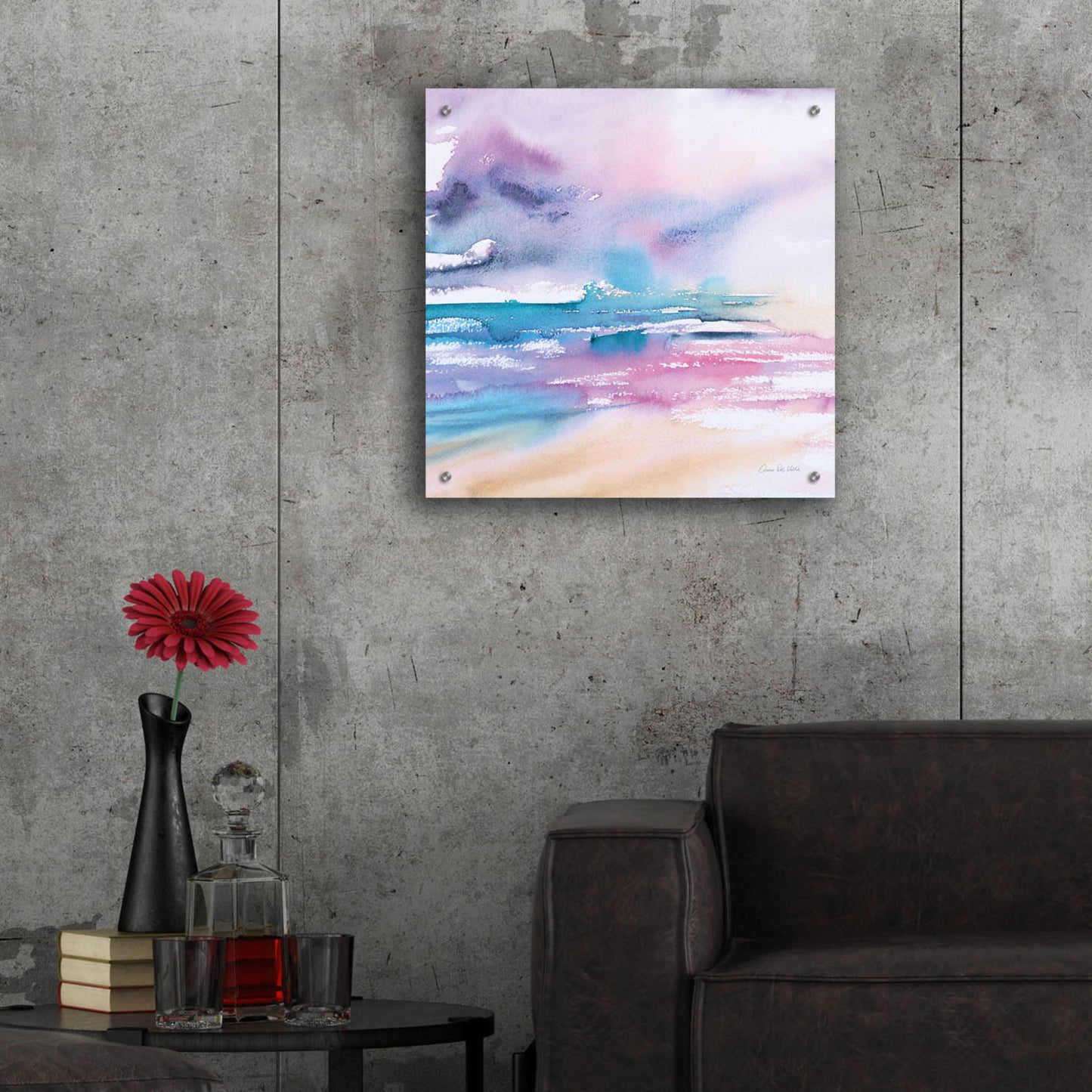 Epic Art 'Violet Sky' by Alan Majchrowicz, Acrylic Glass Wall Art,24x24