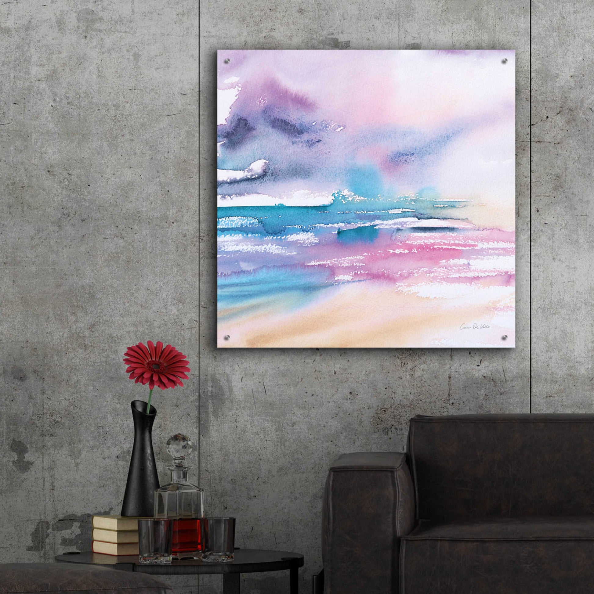 Epic Art 'Violet Sky' by Alan Majchrowicz, Acrylic Glass Wall Art,36x36