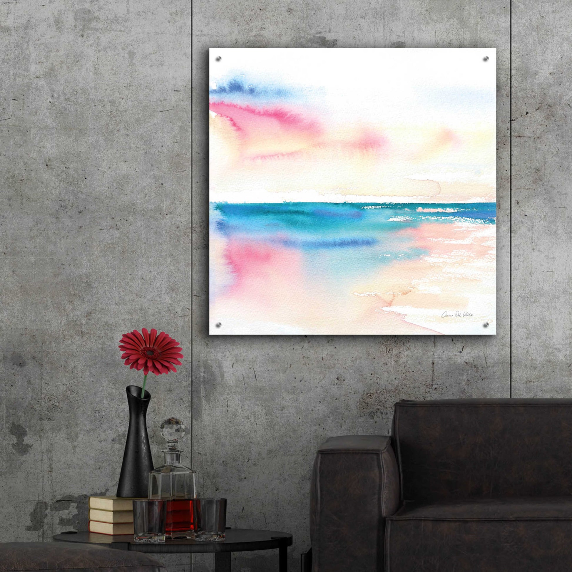 Epic Art 'Vivid Coast' by Alan Majchrowicz, Acrylic Glass Wall Art,36x36