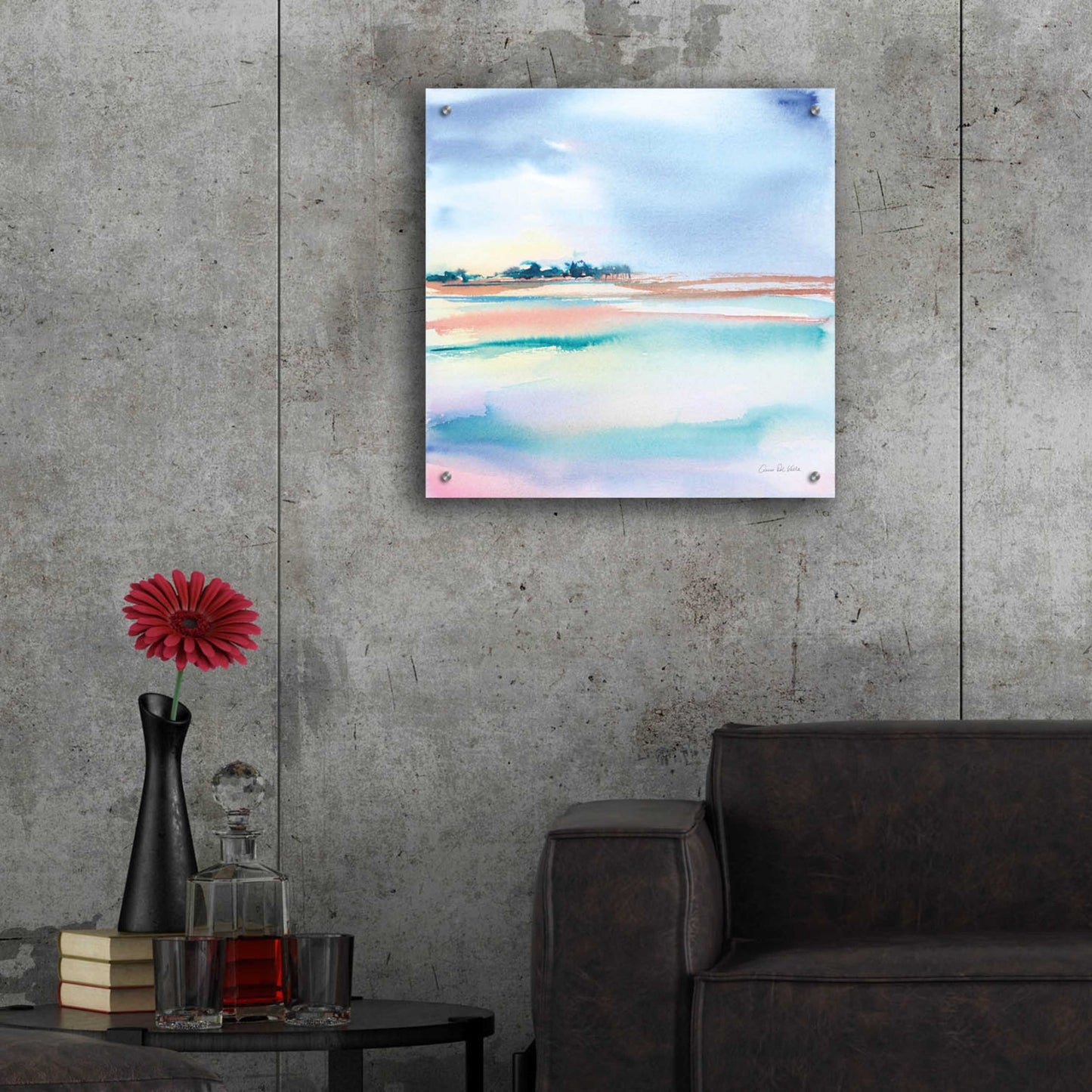 Epic Art 'Water And Sand' by Alan Majchrowicz, Acrylic Glass Wall Art,24x24