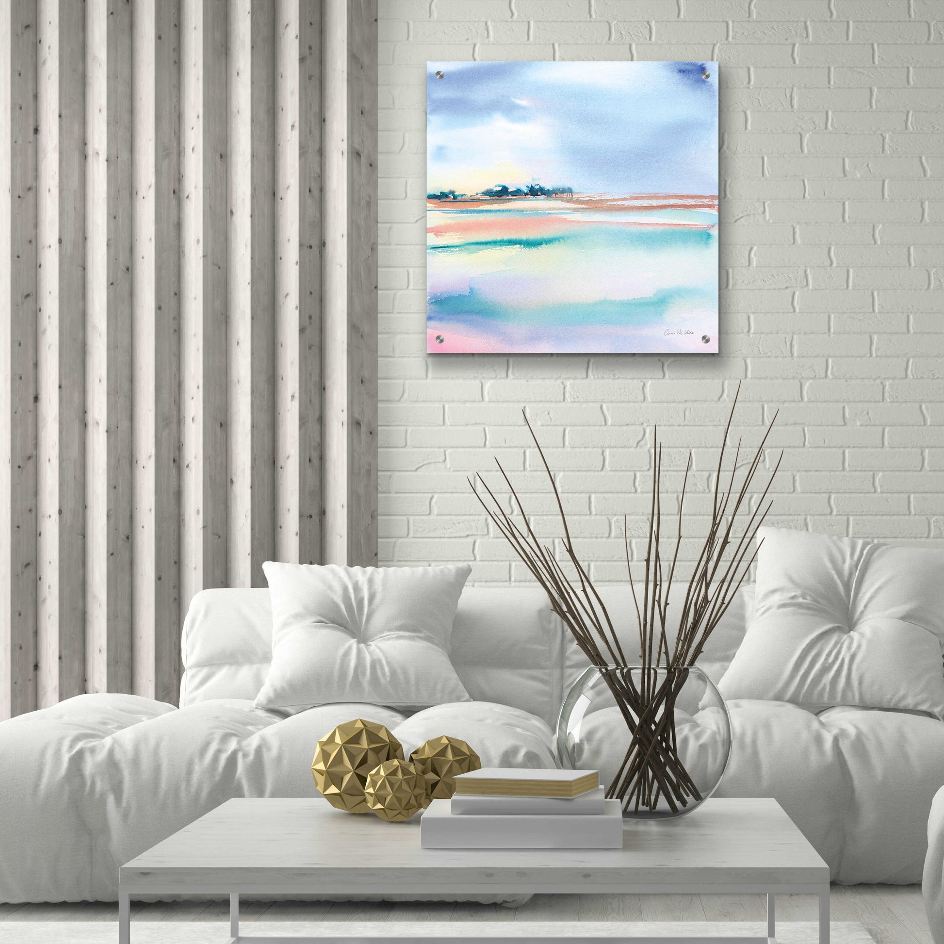 Epic Art 'Water And Sand' by Alan Majchrowicz, Acrylic Glass Wall Art,24x24