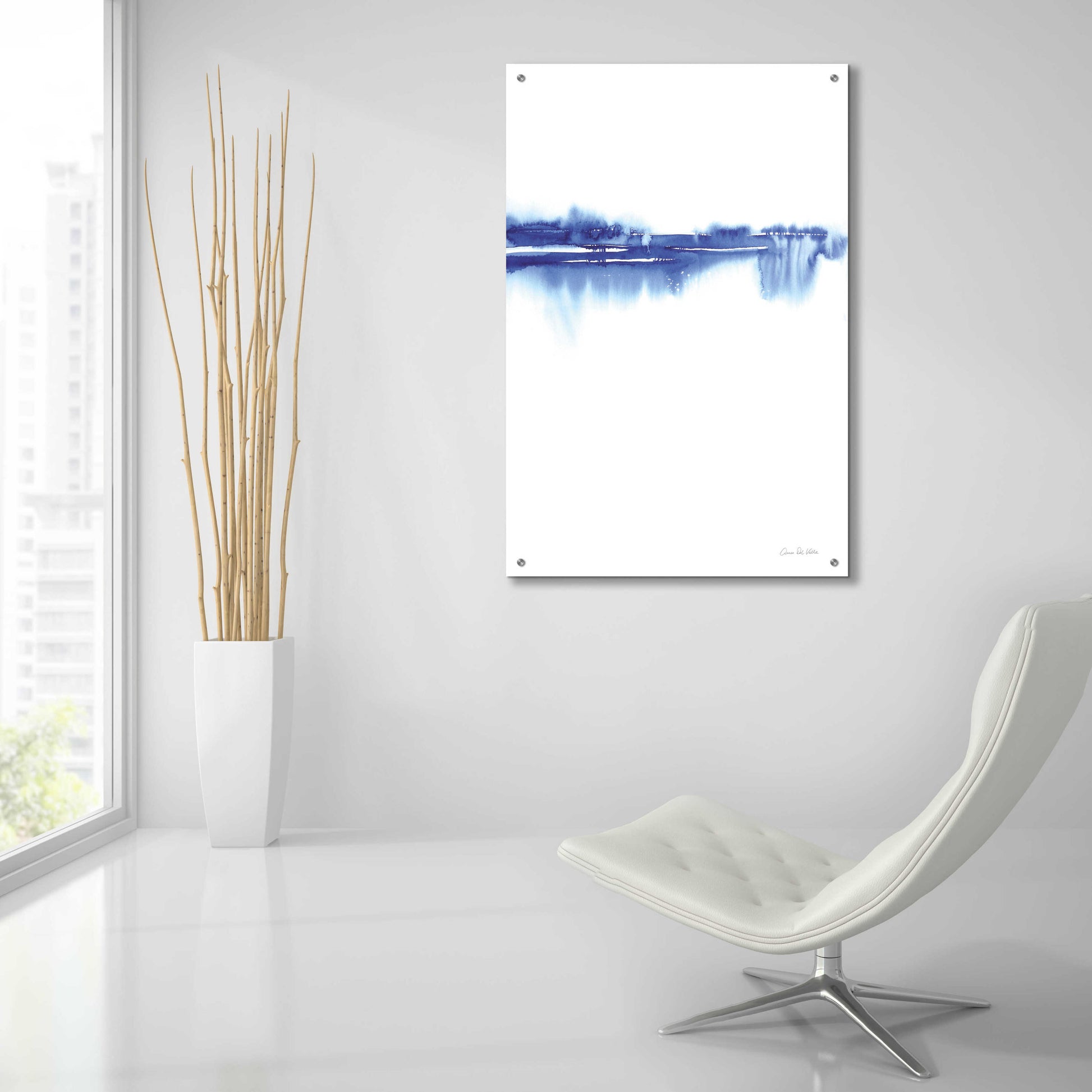 Epic Art 'Blue Horizon II' by Alan Majchrowicz, Acrylic Glass Wall Art,24x36