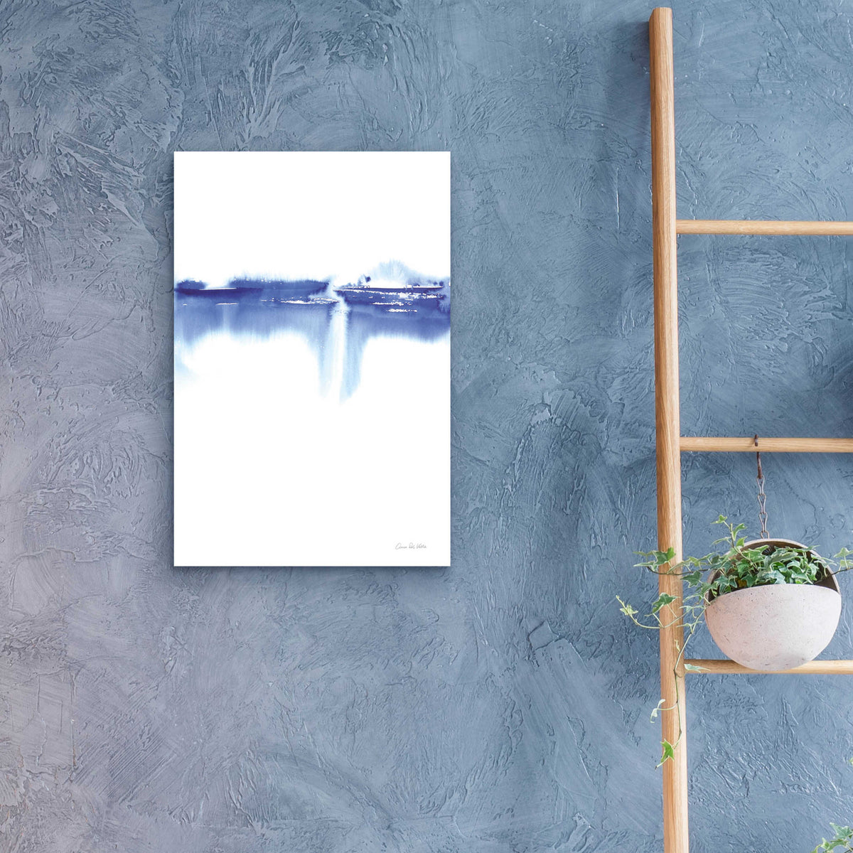 Epic Art 'Blue Horizon III' by Alan Majchrowicz, Acrylic Glass Wall Art,16x24
