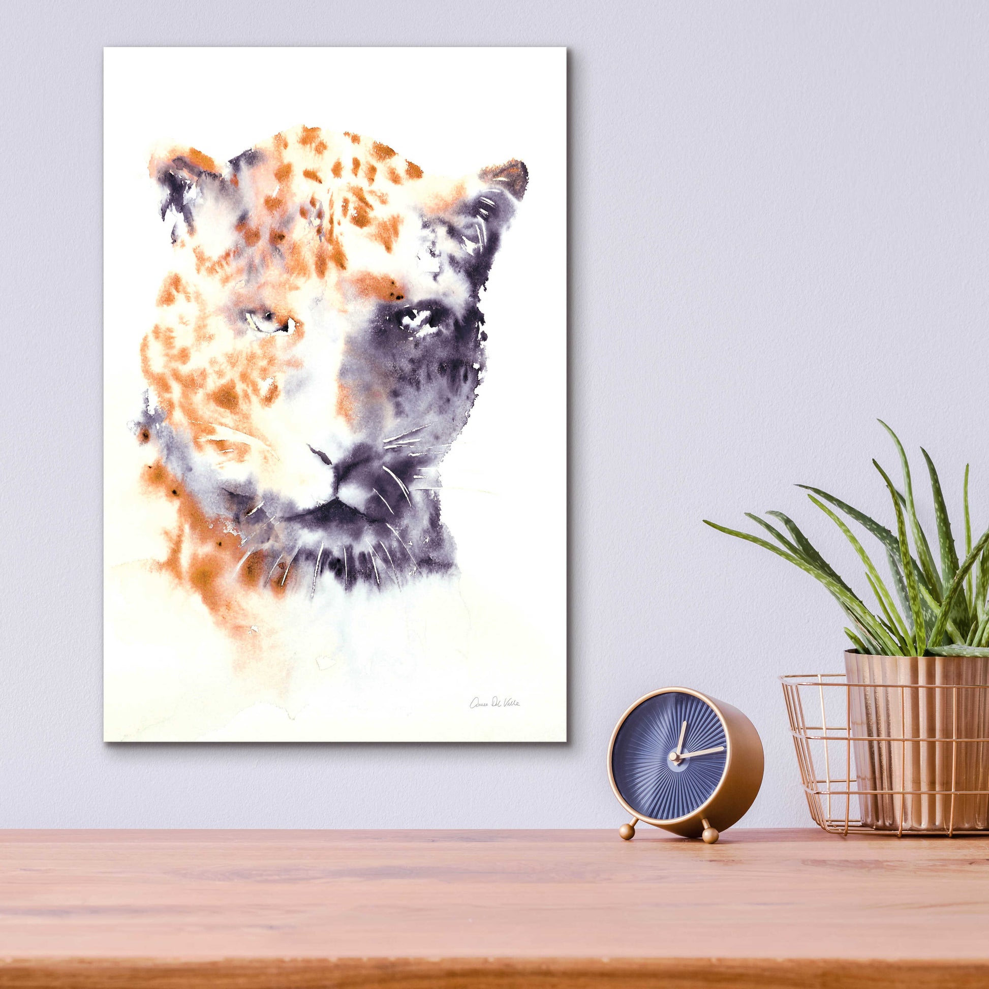 Epic Art 'Cheetah Neutral' by Alan Majchrowicz, Acrylic Glass Wall Art,12x16