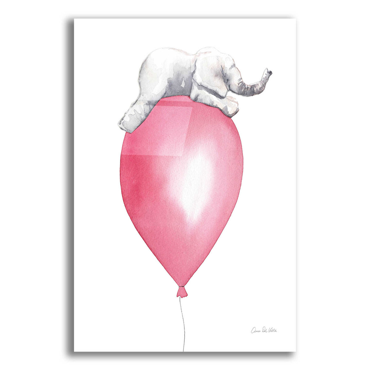 Epic Art 'Baby Elephant Love I' by Alan Majchrowicz, Acrylic Glass Wall Art