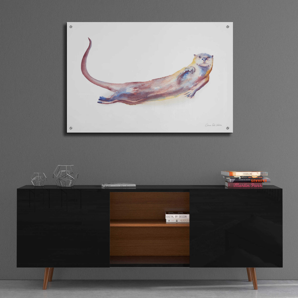 Epic Art 'Swimming Otter I' by Alan Majchrowicz, Acrylic Glass Wall Art,36x24