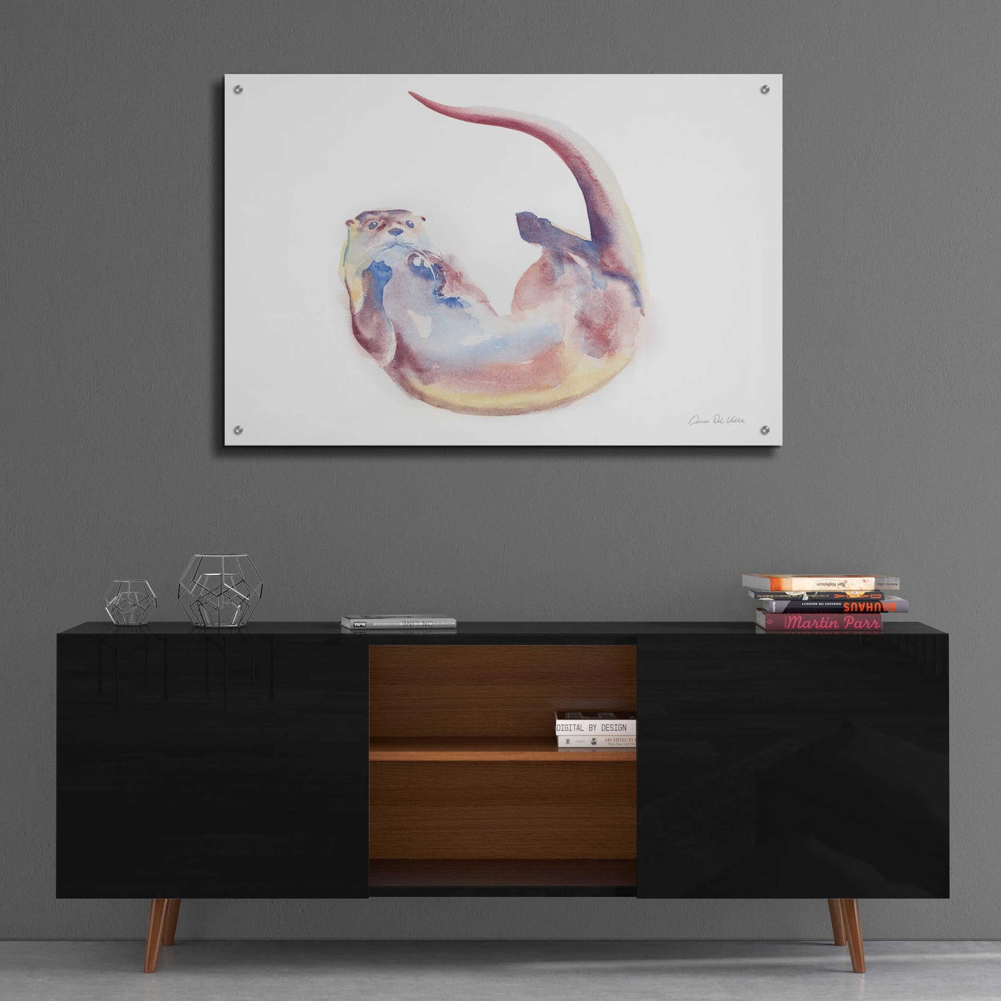 Epic Art 'Swimming Otter II' by Alan Majchrowicz, Acrylic Glass Wall Art,36x24