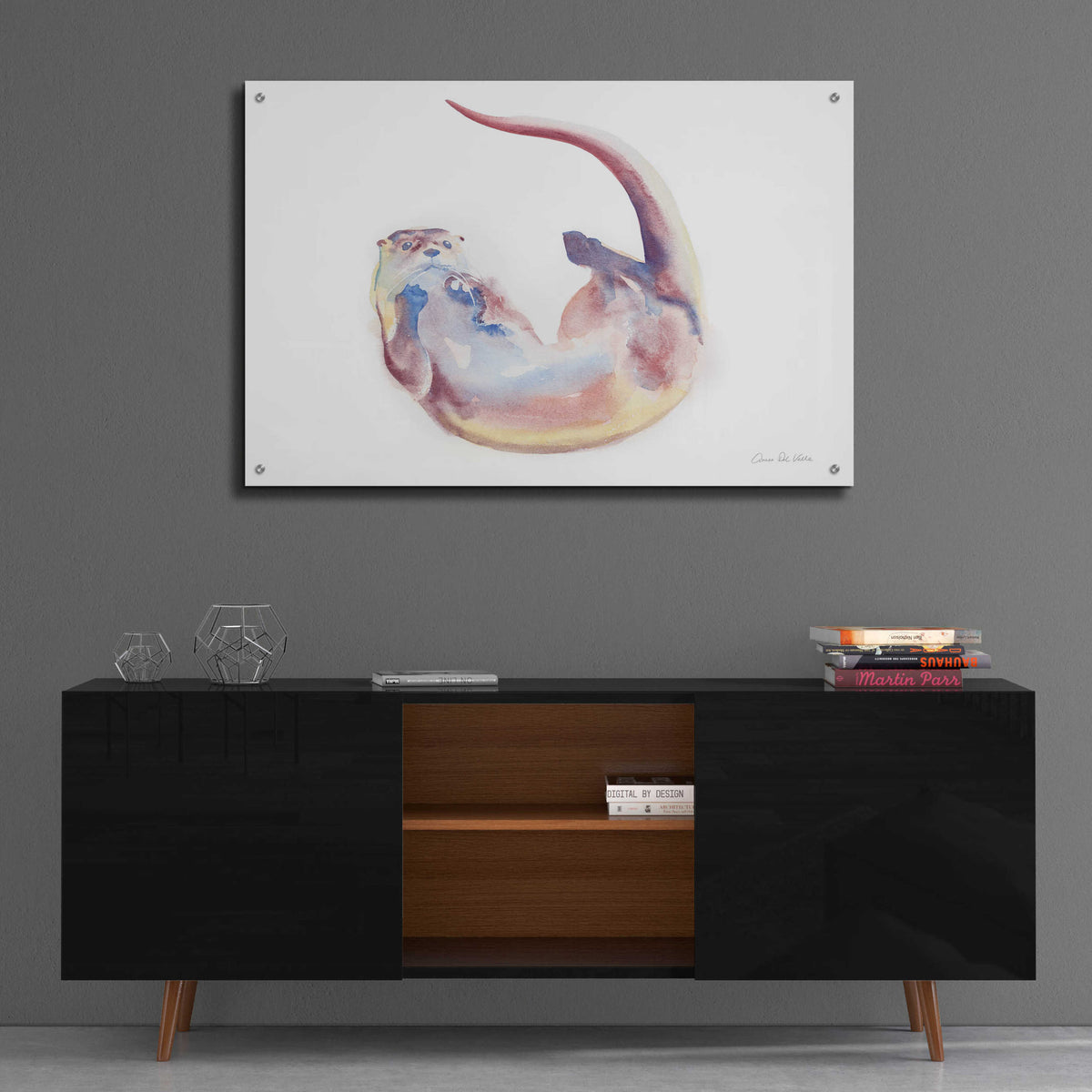 Epic Art 'Swimming Otter II' by Alan Majchrowicz, Acrylic Glass Wall Art,36x24