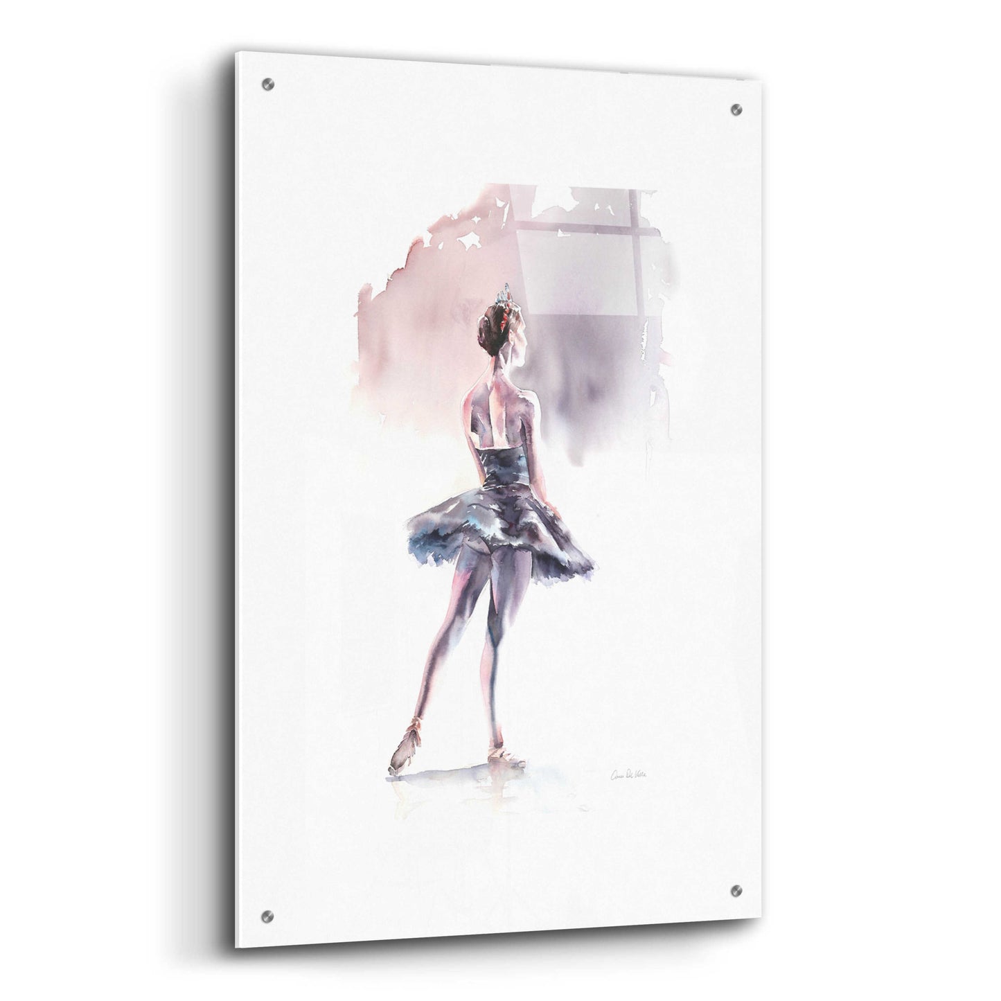 Epic Art 'Ballet I White Border' by Alan Majchrowicz, Acrylic Glass Wall Art,24x36