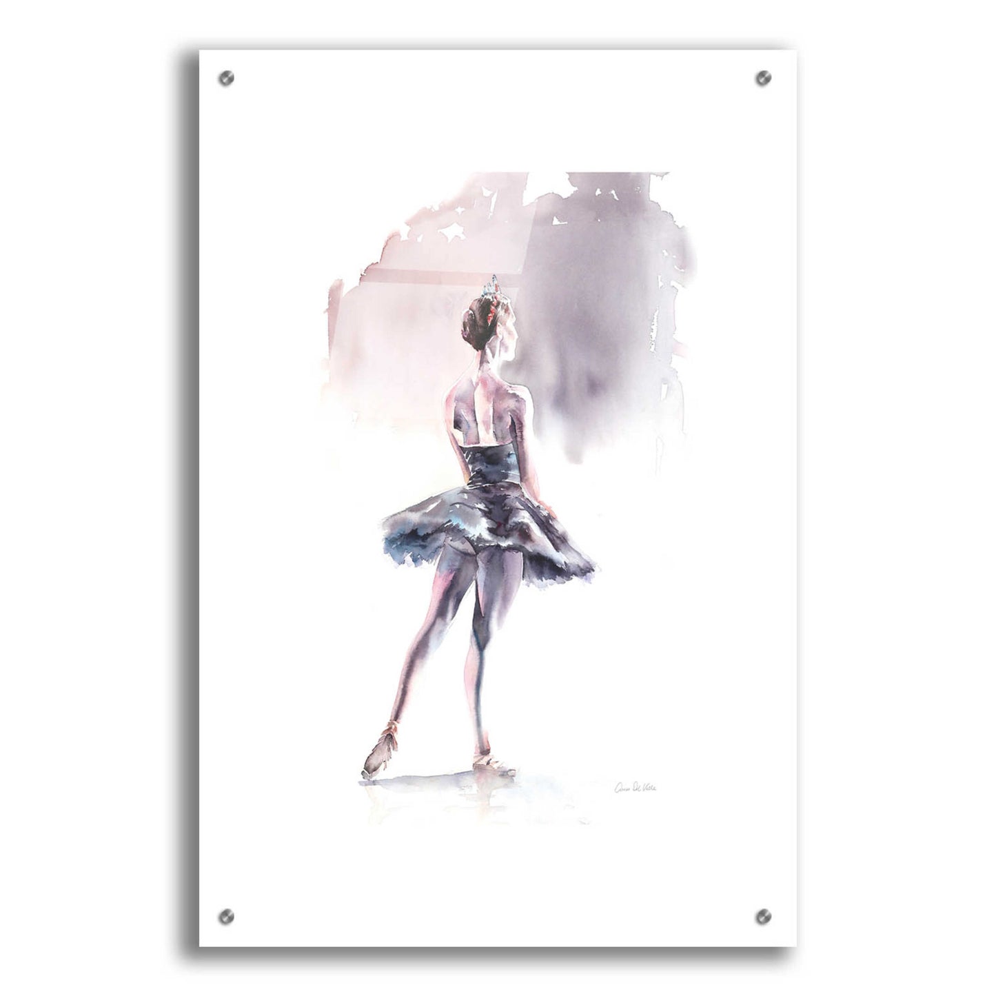 Epic Art 'Ballet I White Border' by Alan Majchrowicz, Acrylic Glass Wall Art,24x36