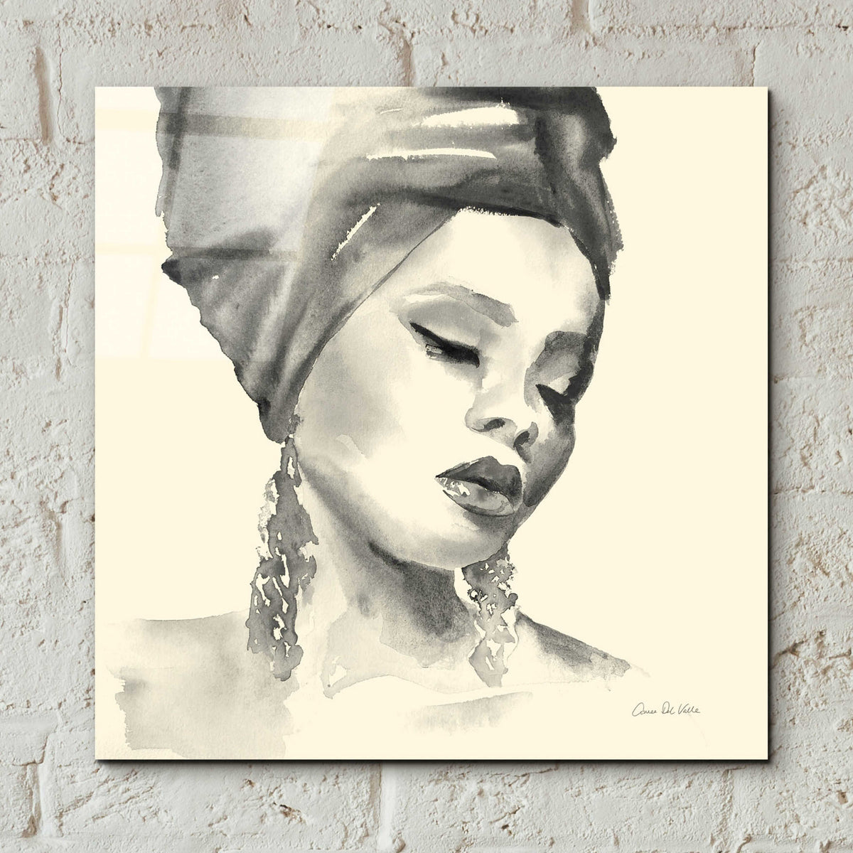 Epic Art 'Woman II Yellow' by Alan Majchrowicz, Acrylic Glass Wall Art,12x12
