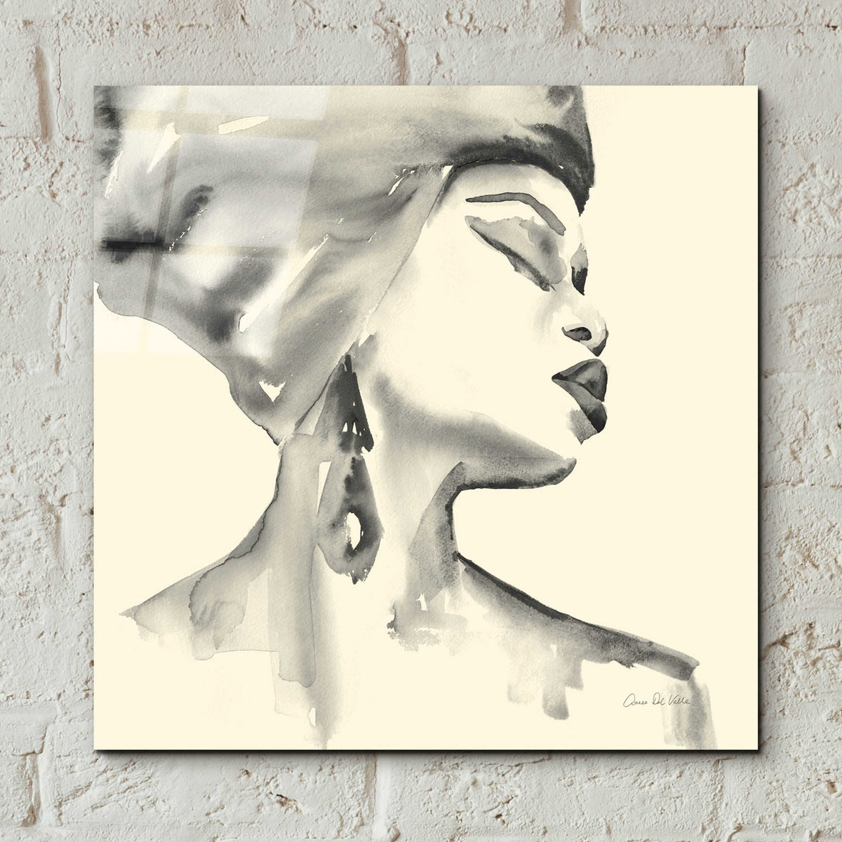 Epic Art 'Woman III Yellow' by Alan Majchrowicz, Acrylic Glass Wall Art,12x12