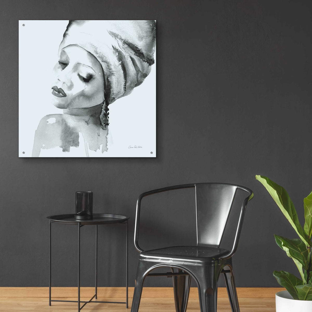 Epic Art 'Woman I Blue' by Alan Majchrowicz, Acrylic Glass Wall Art,36x36