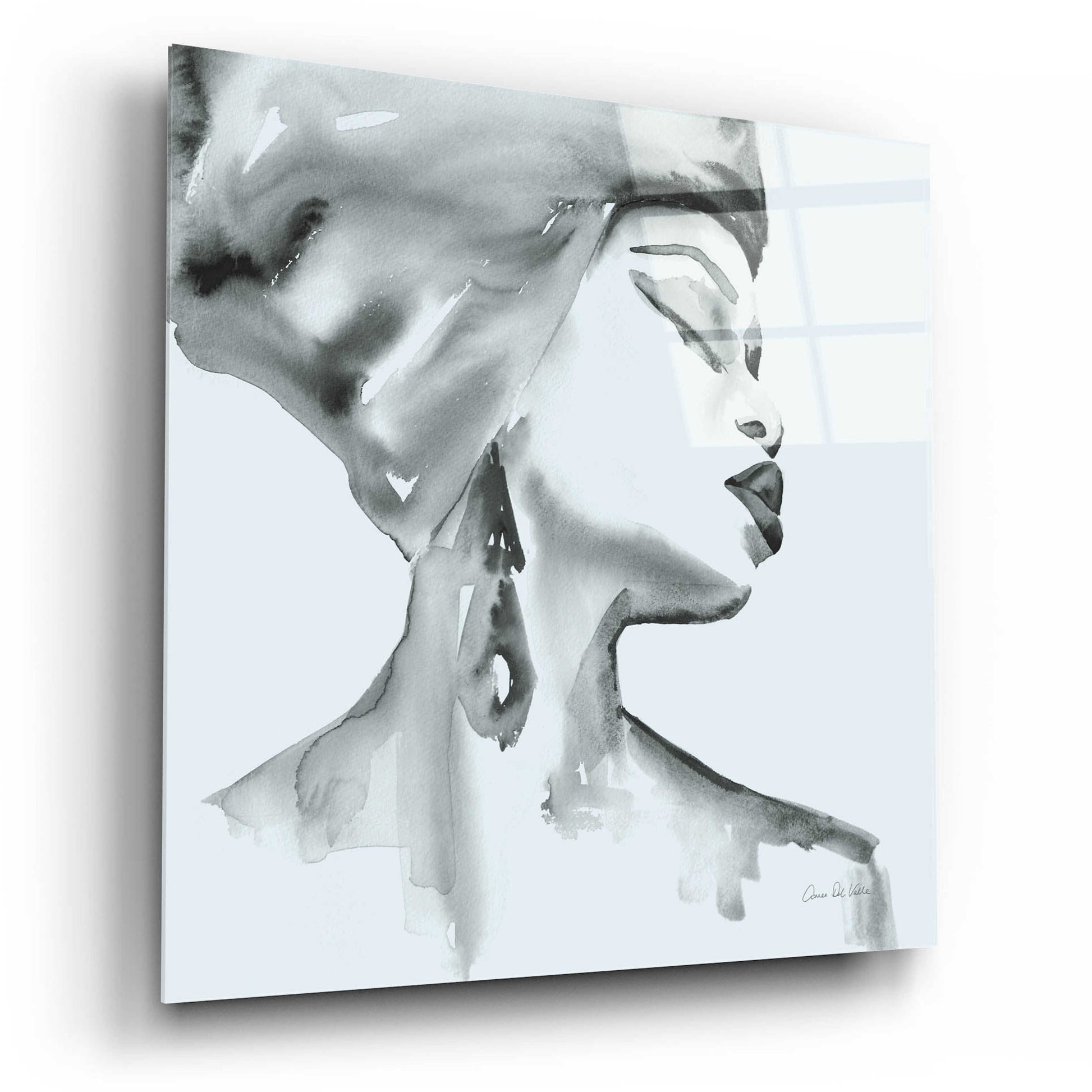 Epic Art 'Woman III Blue' by Alan Majchrowicz, Acrylic Glass Wall Art,12x12