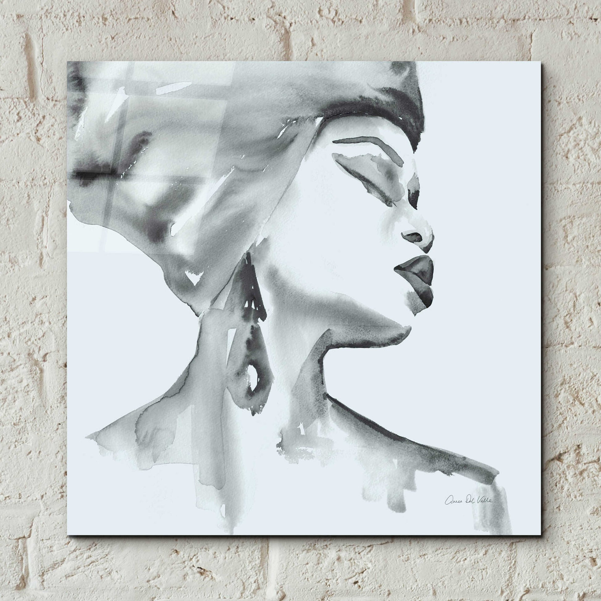 Epic Art 'Woman III Blue' by Alan Majchrowicz, Acrylic Glass Wall Art,12x12