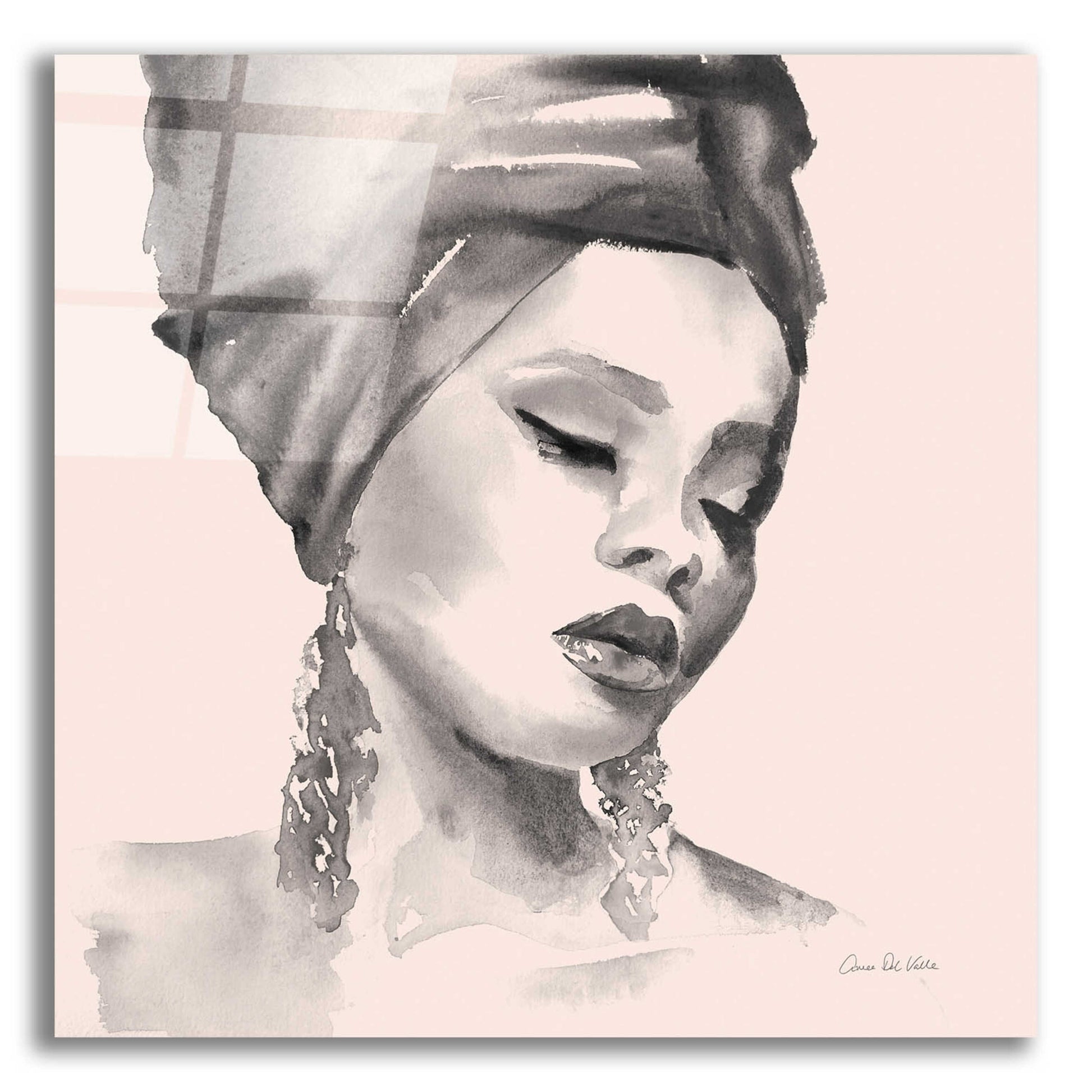 Epic Art 'Woman II Pink' by Alan Majchrowicz, Acrylic Glass Wall Art,12x12