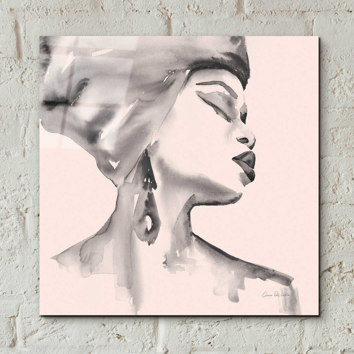 Epic Art 'Woman III Pink' by Alan Majchrowicz, Acrylic Glass Wall Art,12x12