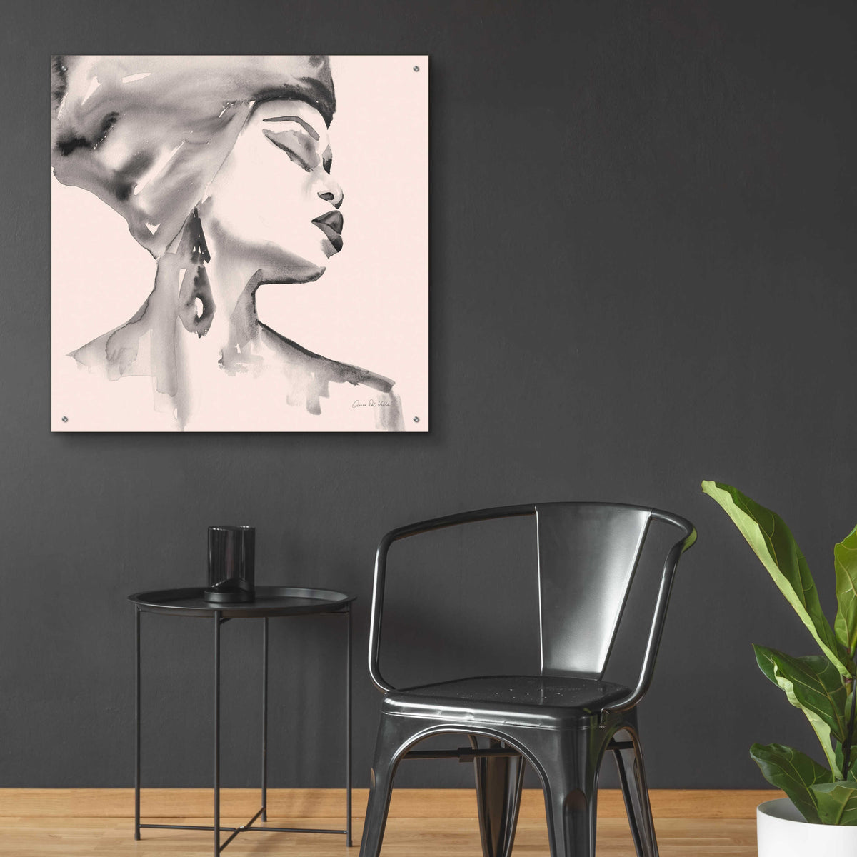 Epic Art 'Woman III Pink' by Alan Majchrowicz, Acrylic Glass Wall Art,36x36