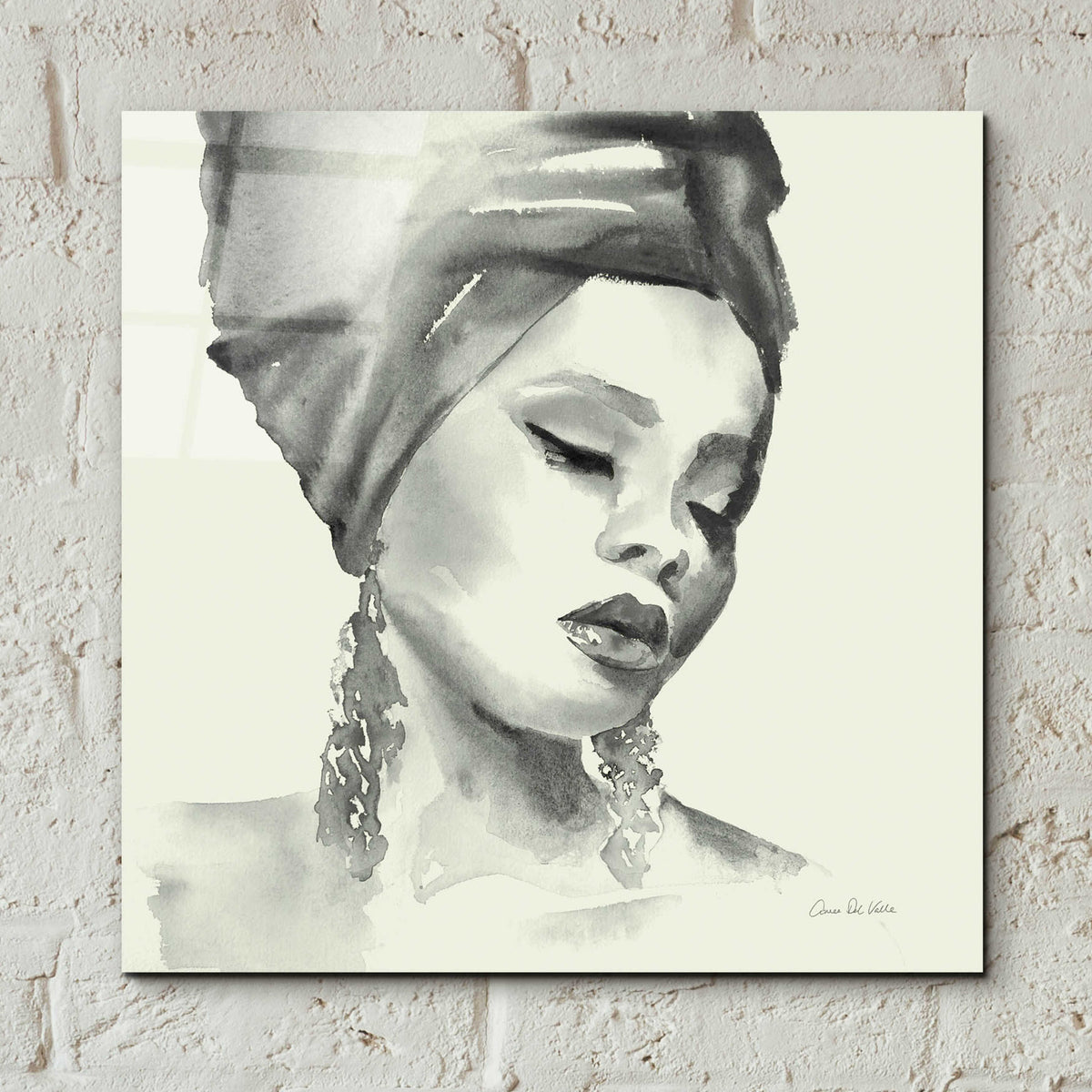 Epic Art 'Woman II Green' by Alan Majchrowicz, Acrylic Glass Wall Art,12x12