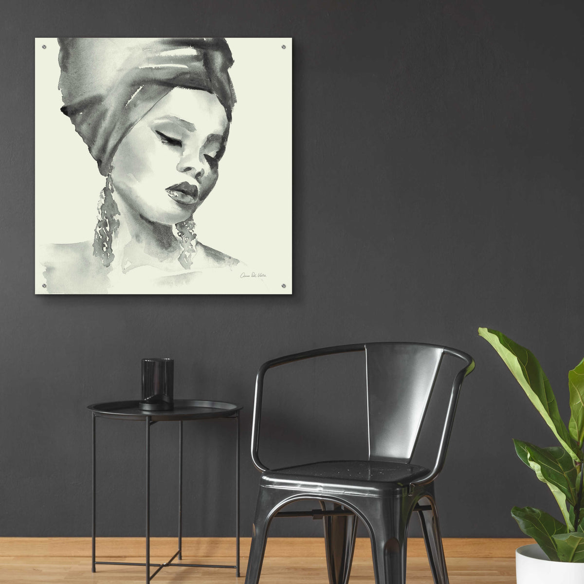 Epic Art 'Woman II Green' by Alan Majchrowicz, Acrylic Glass Wall Art,36x36