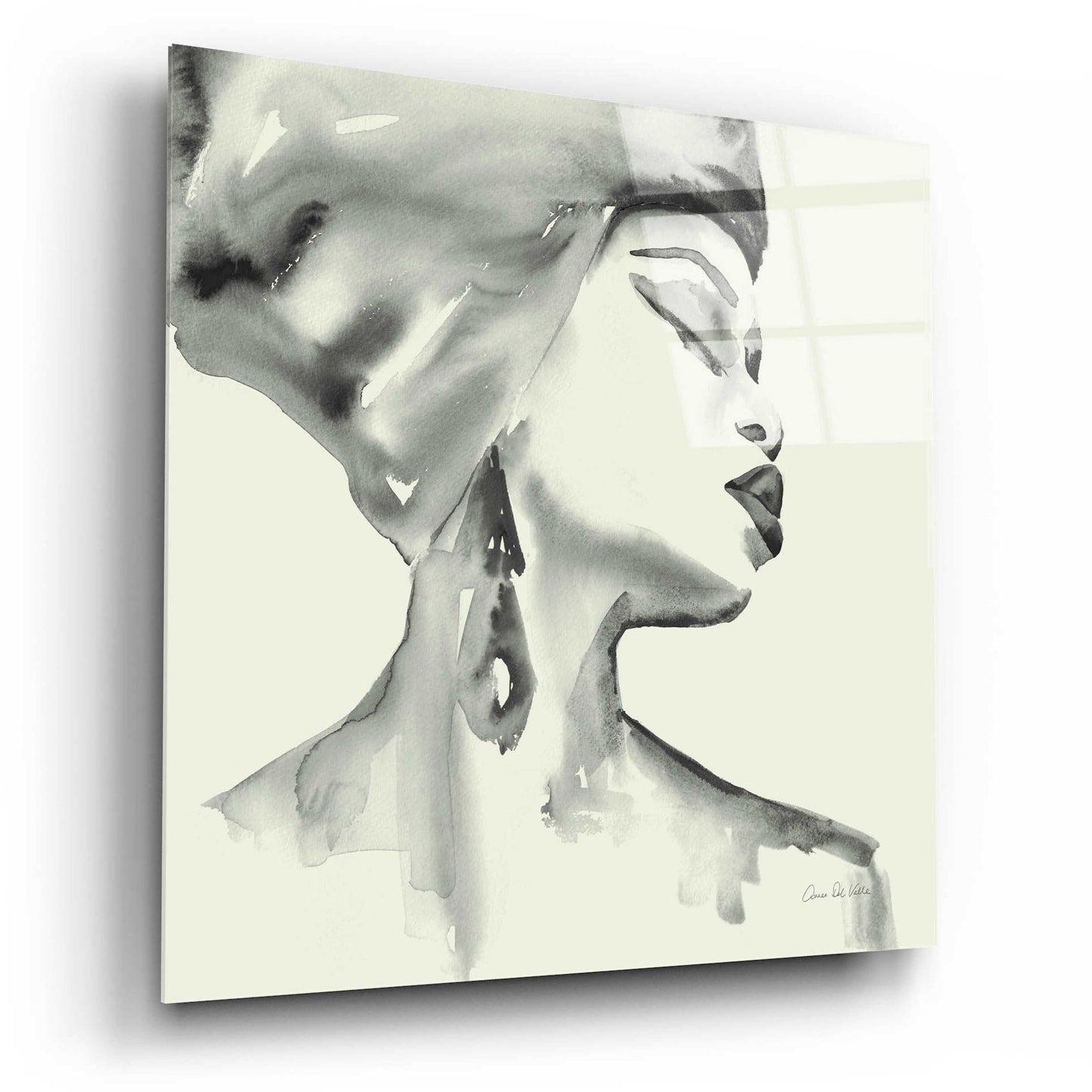 Epic Art 'Woman III Green' by Alan Majchrowicz, Acrylic Glass Wall Art,12x12