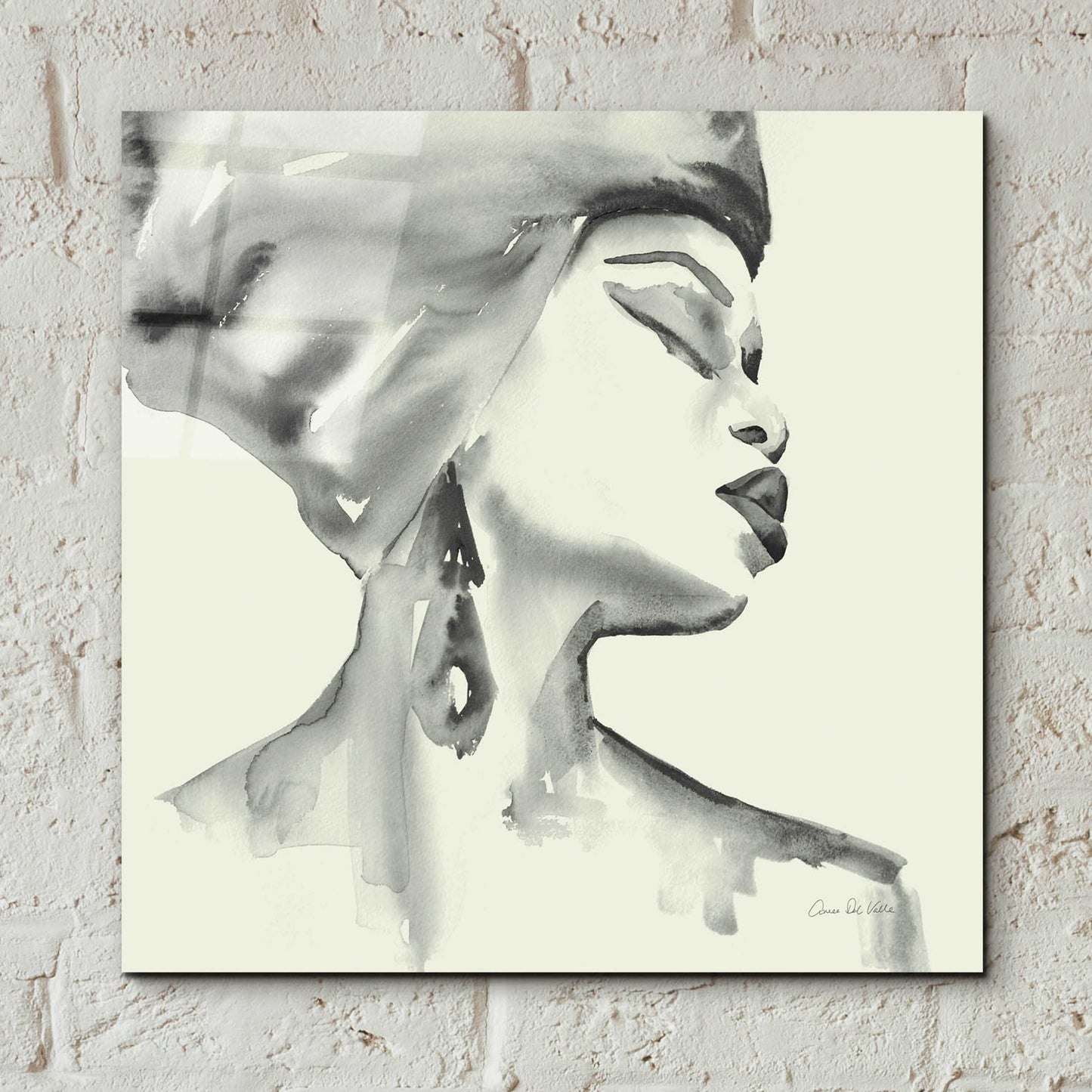 Epic Art 'Woman III Green' by Alan Majchrowicz, Acrylic Glass Wall Art,12x12