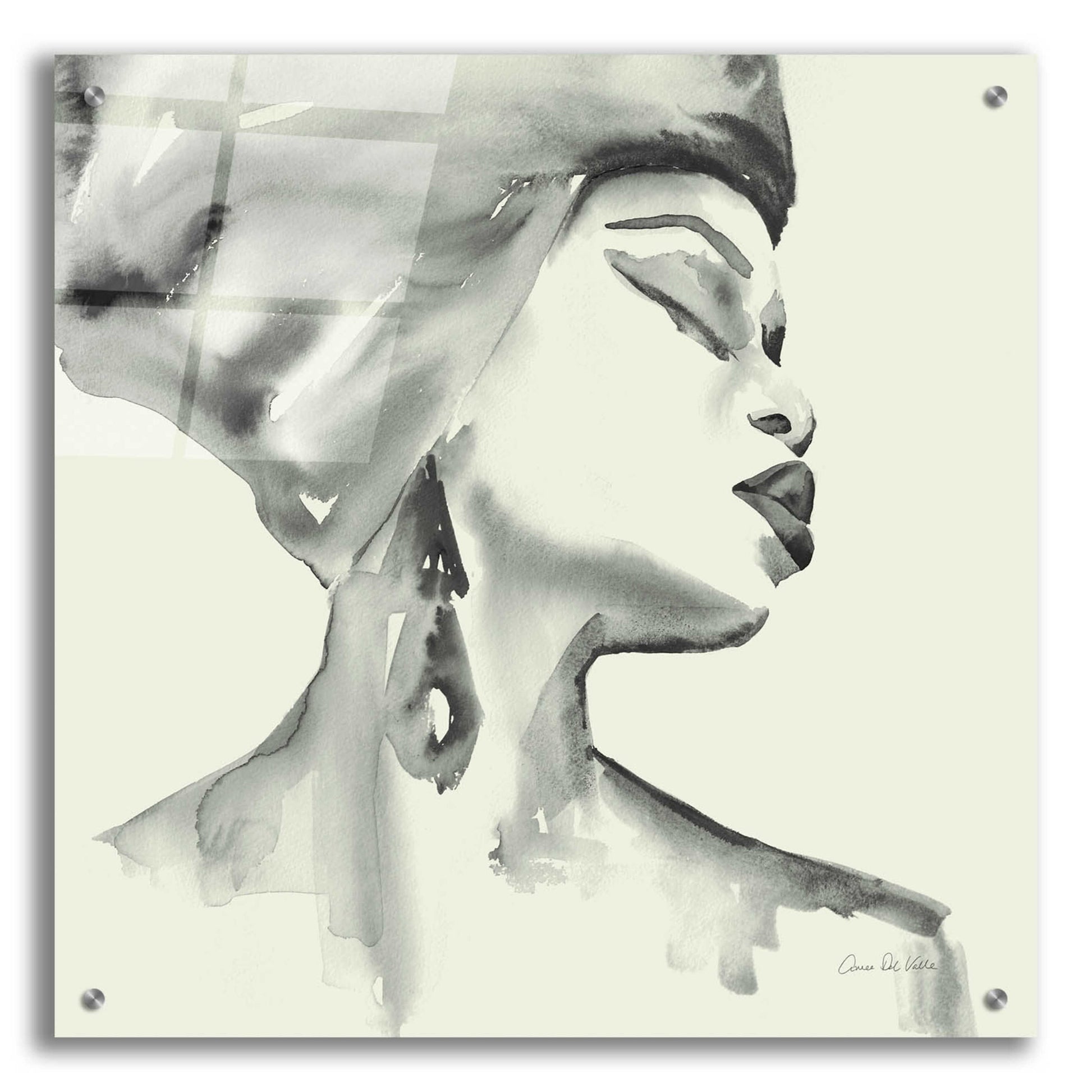 Epic Art 'Woman III Green' by Alan Majchrowicz, Acrylic Glass Wall Art,24x24