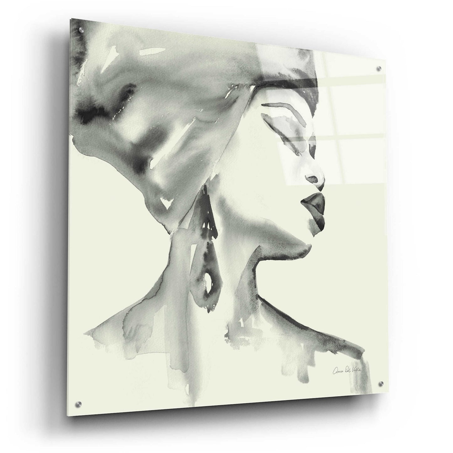 Epic Art 'Woman III Green' by Alan Majchrowicz, Acrylic Glass Wall Art,36x36