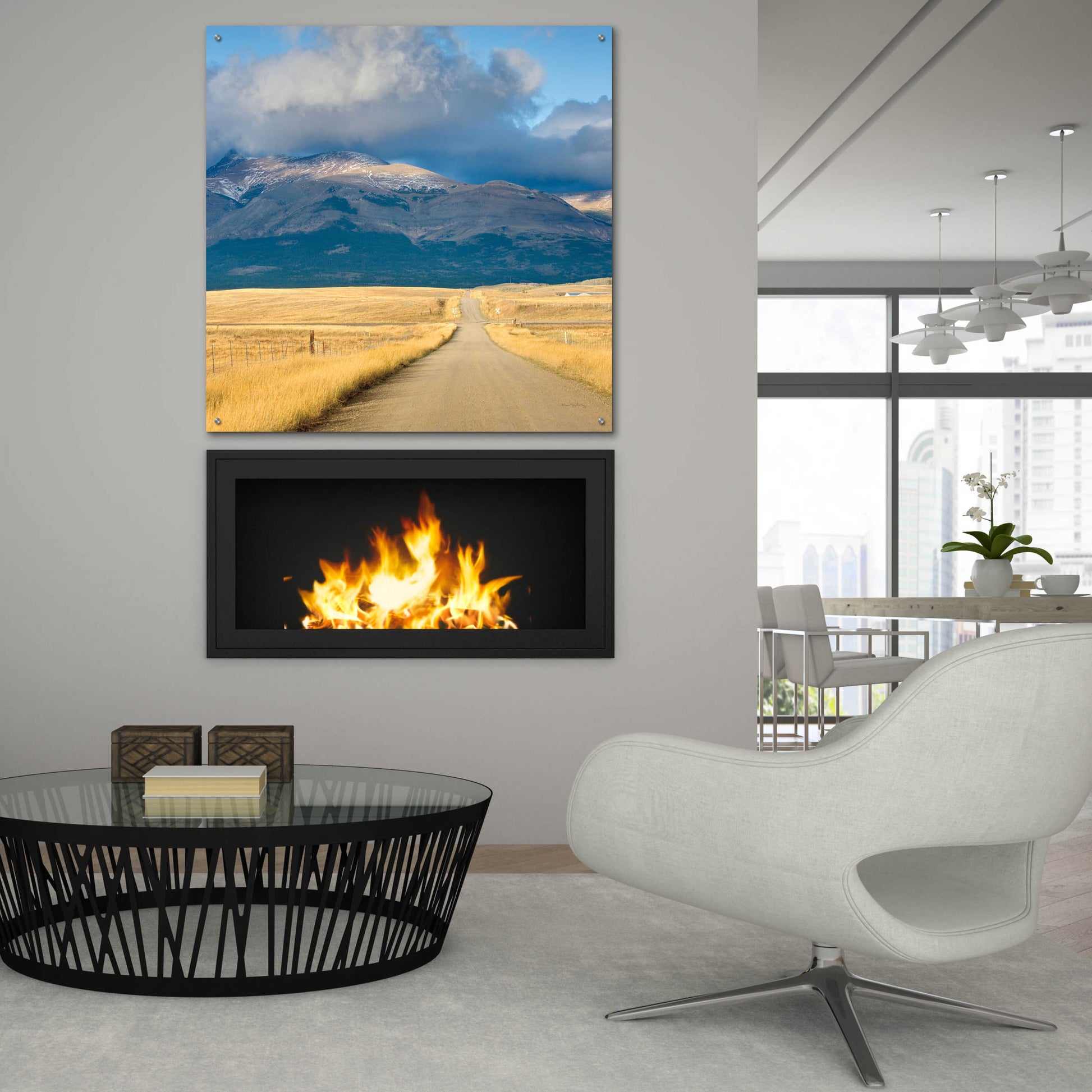 Epic Art 'Crossroads In Color Crop' by Alan Majchrowicz, Acrylic Glass Wall Art,36x36