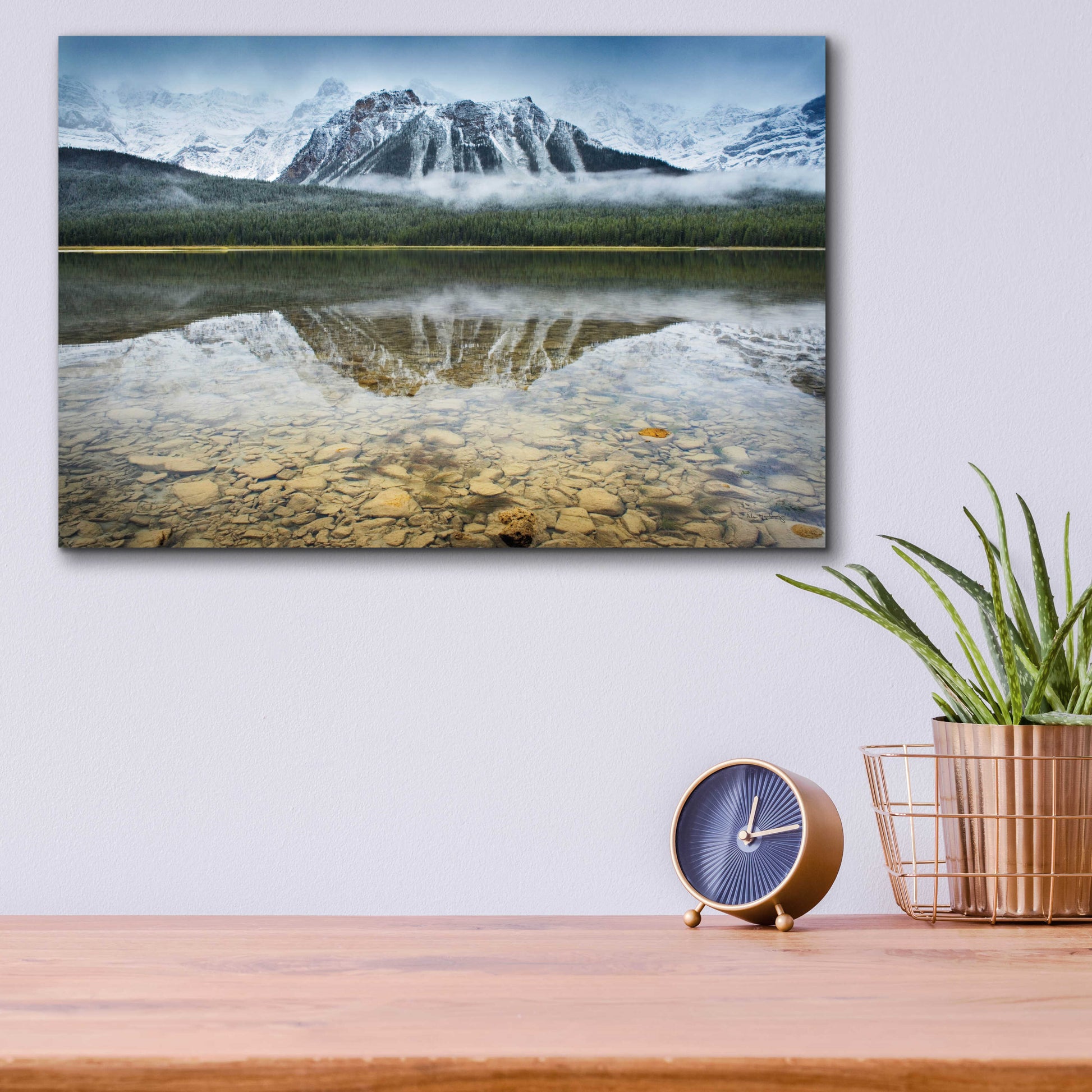 Epic Art 'Waterfowl Lake I' by Alan Majchrowicz, Acrylic Glass Wall Art,16x12