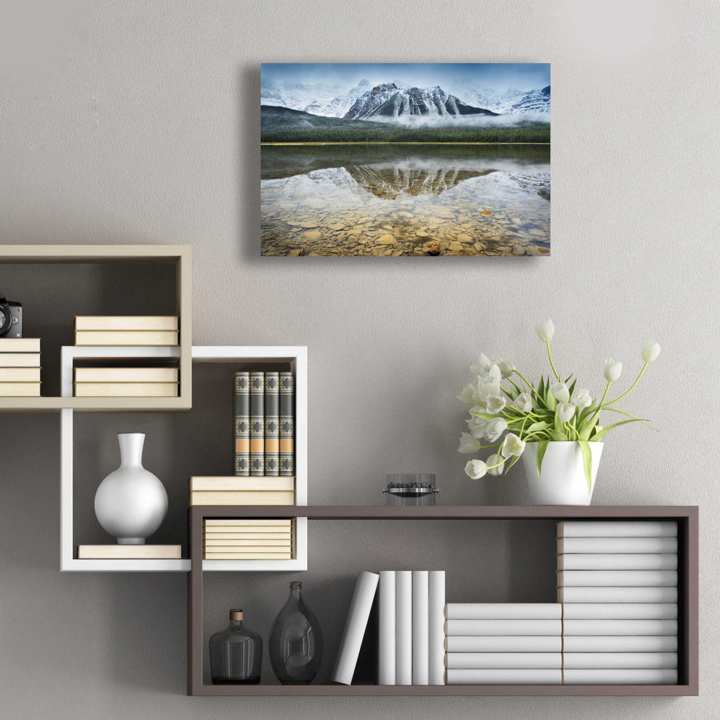 Epic Art 'Waterfowl Lake I' by Alan Majchrowicz, Acrylic Glass Wall Art,24x16