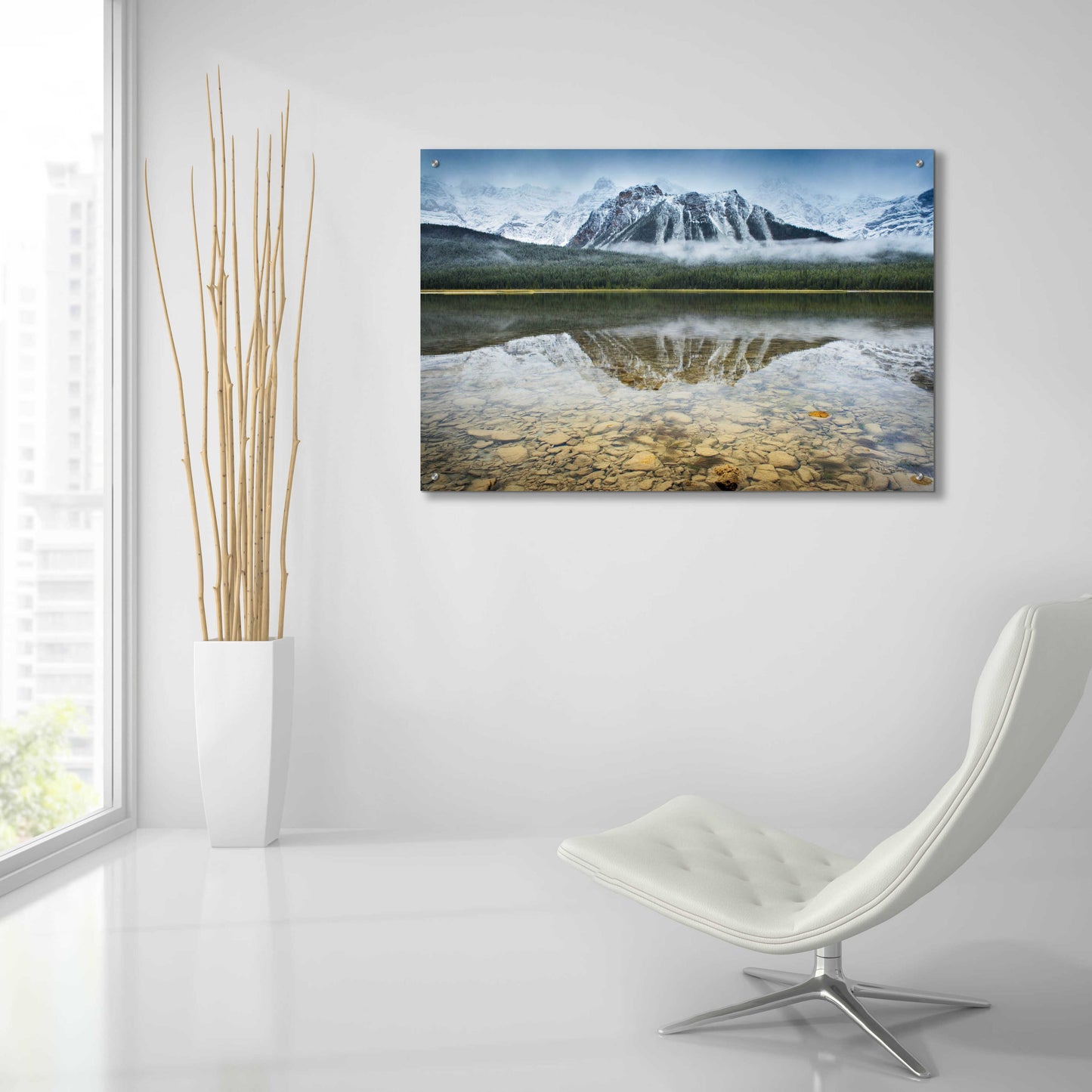 Epic Art 'Waterfowl Lake I' by Alan Majchrowicz, Acrylic Glass Wall Art,36x24