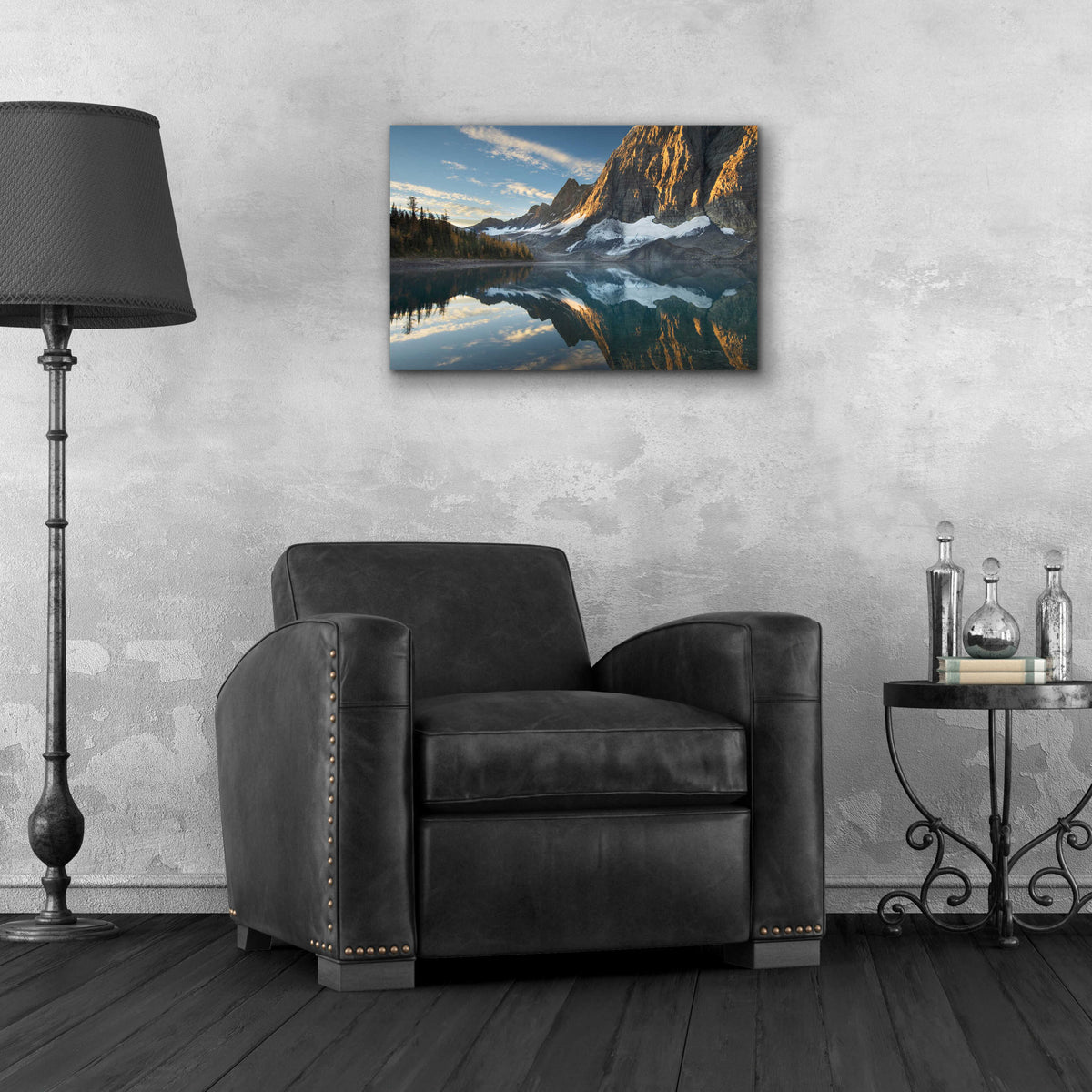 Epic Art 'Floe Lake Reflection III Crop' by Alan Majchrowicz, Acrylic Glass Wall Art,24x16