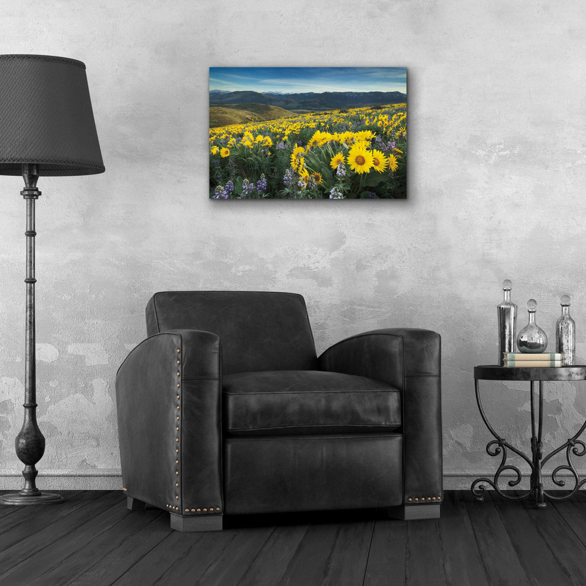 Epic Art 'Methow Valley Wildflowers IV' by Alan Majchrowicz, Acrylic Glass Wall Art,24x16