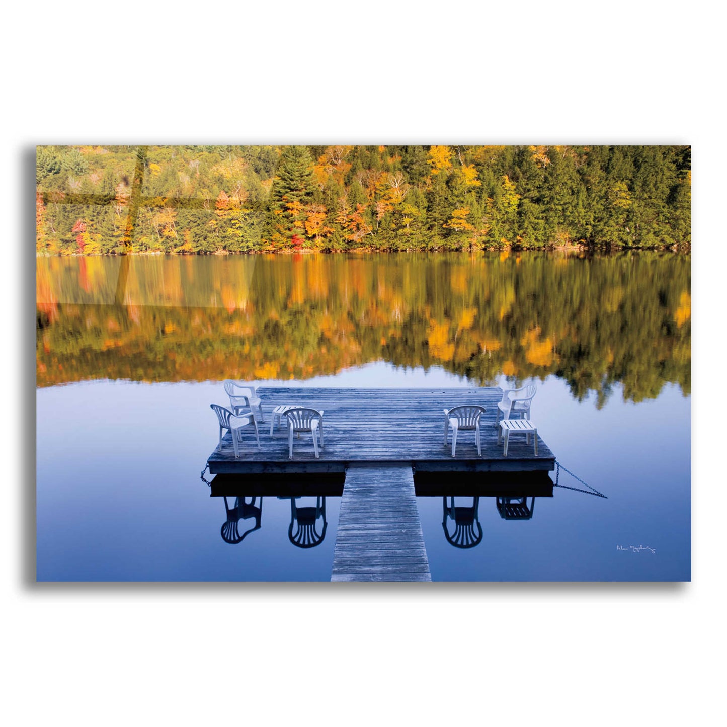 Epic Art 'Amherst Lake' by Alan Majchrowicz, Acrylic Glass Wall Art,24x16