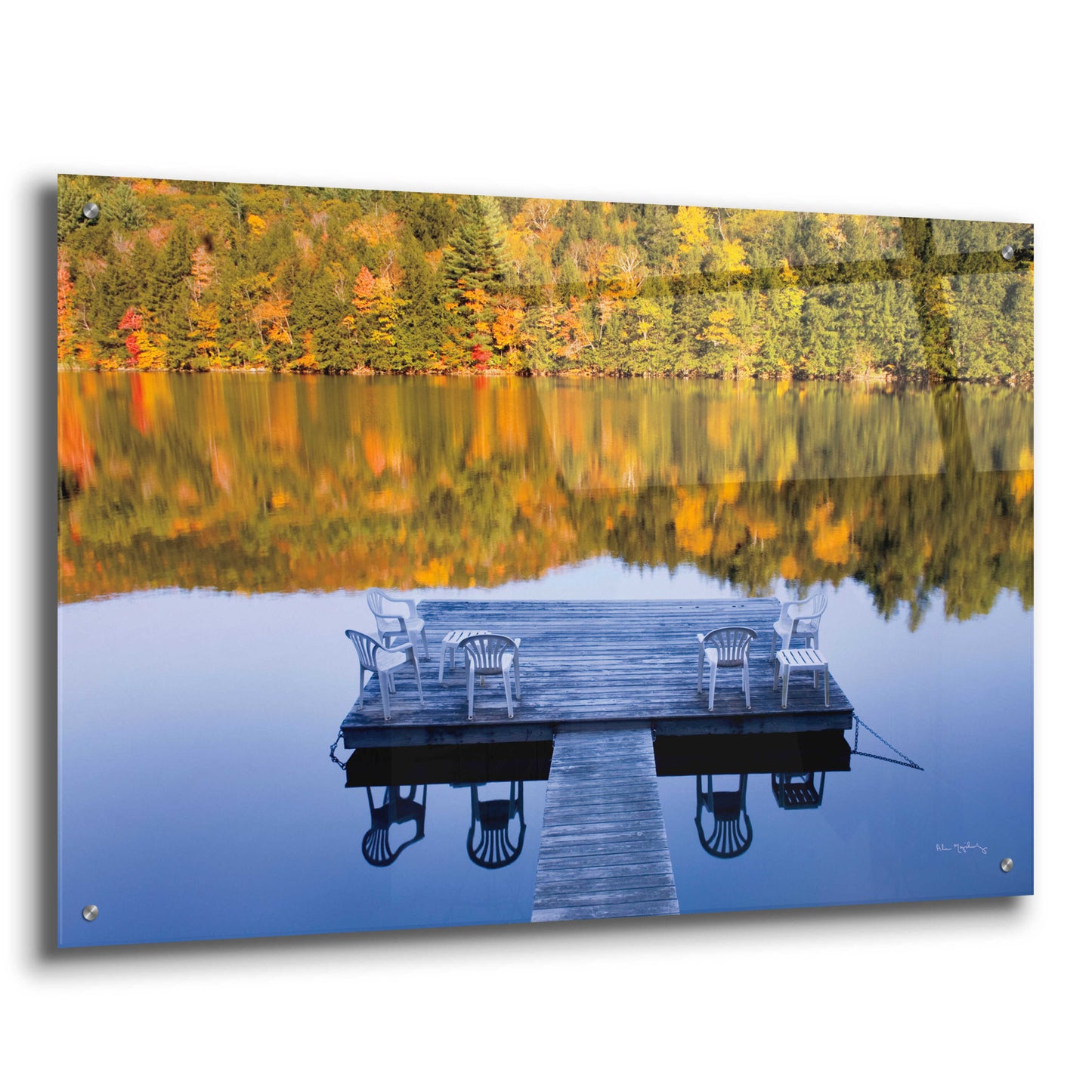 Epic Art 'Amherst Lake' by Alan Majchrowicz, Acrylic Glass Wall Art,36x24