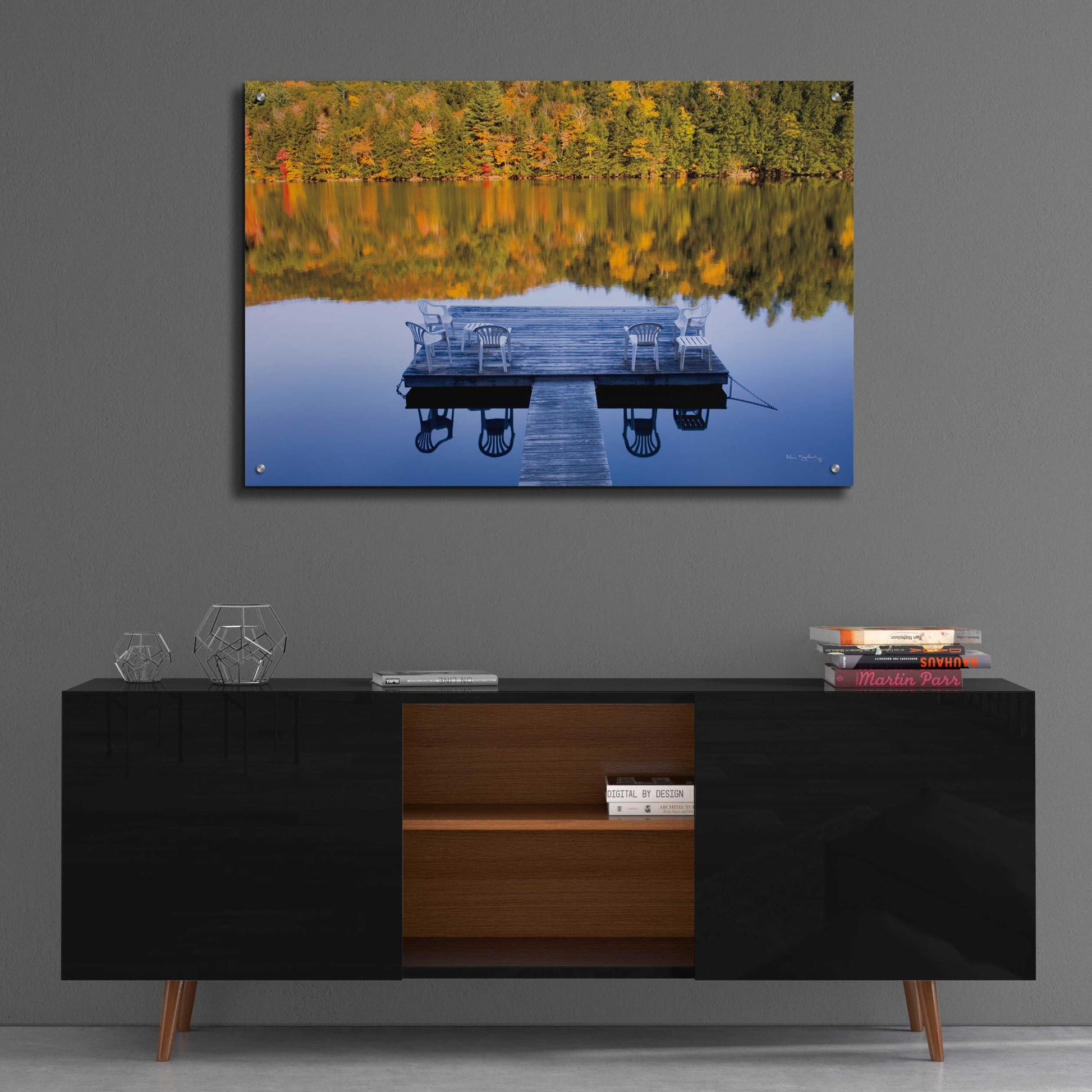 Epic Art 'Amherst Lake' by Alan Majchrowicz, Acrylic Glass Wall Art,36x24