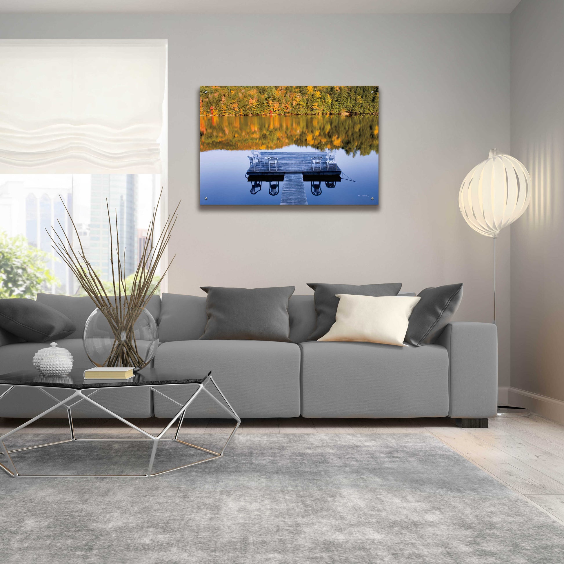 Epic Art 'Amherst Lake' by Alan Majchrowicz, Acrylic Glass Wall Art,36x24