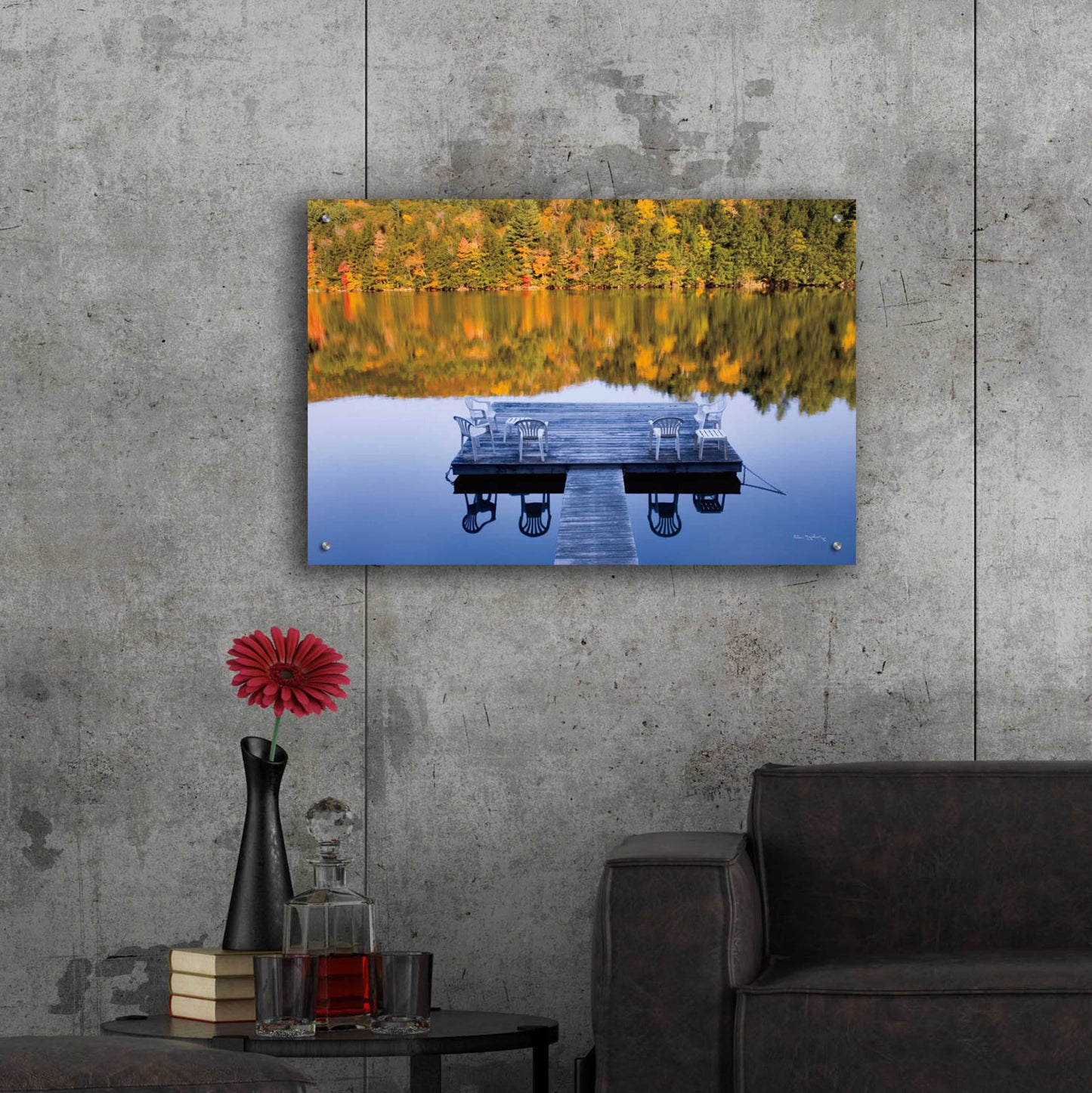 Epic Art 'Amherst Lake' by Alan Majchrowicz, Acrylic Glass Wall Art,36x24