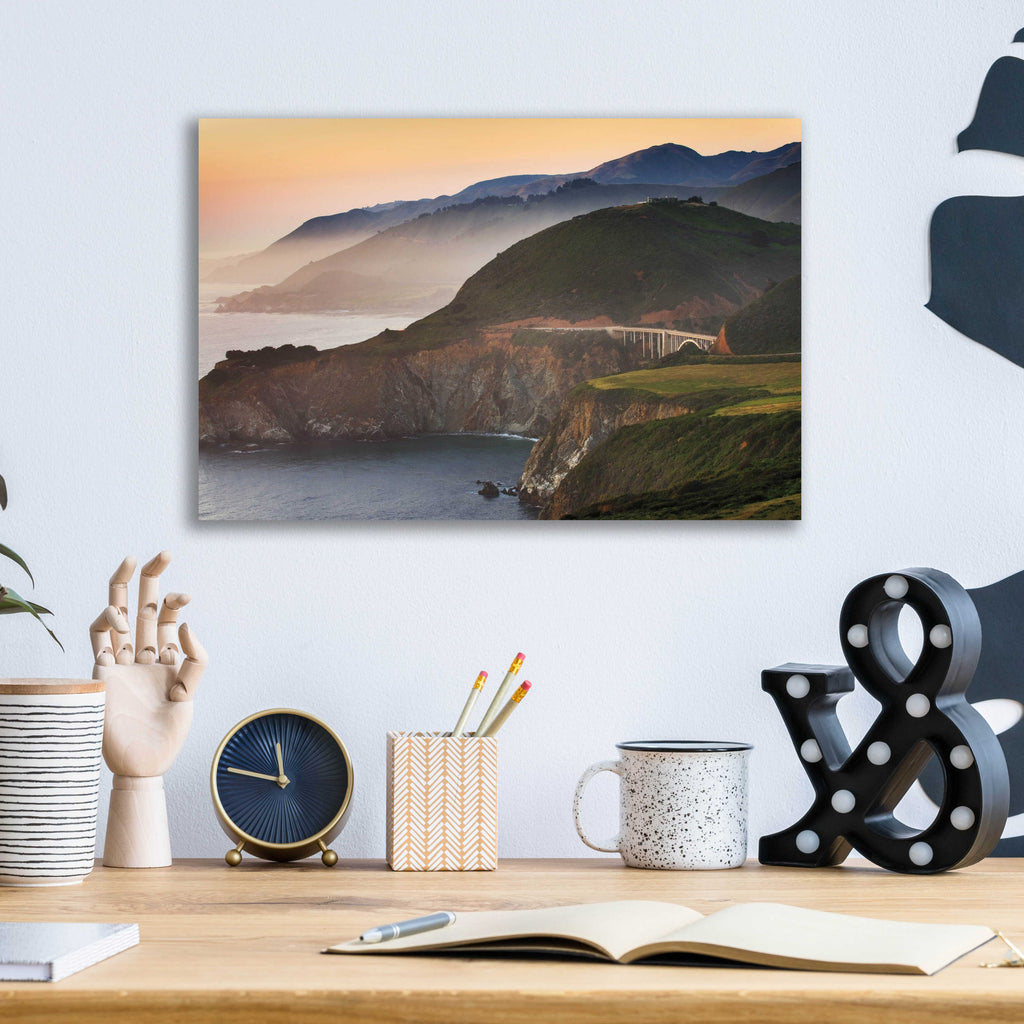 Epic Art 'Big Sur I' by Alan Majchrowicz, Acrylic Glass Wall Art,16x12