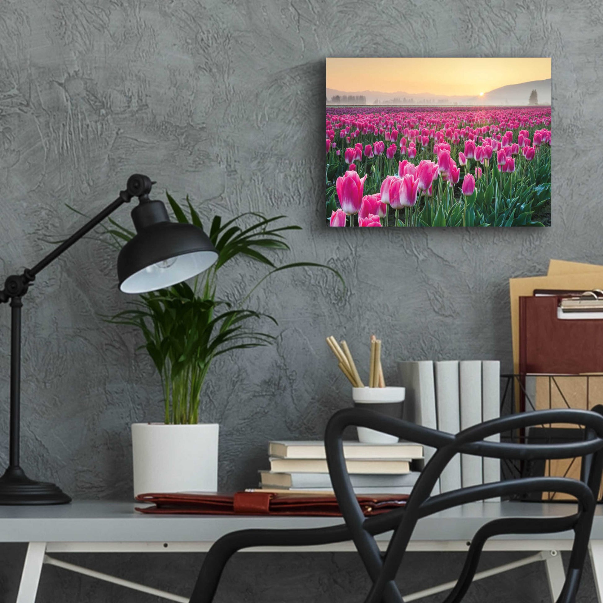 Epic Art 'Skagit Valley Tulips I' by Alan Majchrowicz, Acrylic Glass Wall Art,16x12