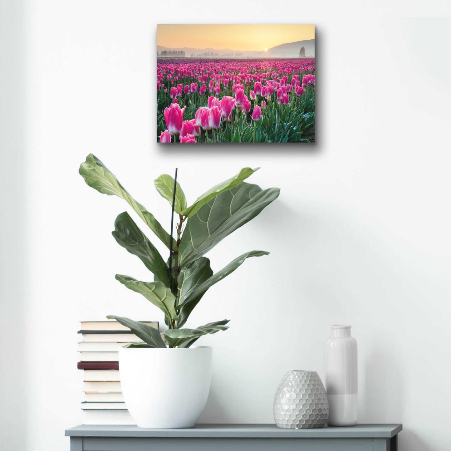 Epic Art 'Skagit Valley Tulips I' by Alan Majchrowicz, Acrylic Glass Wall Art,16x12