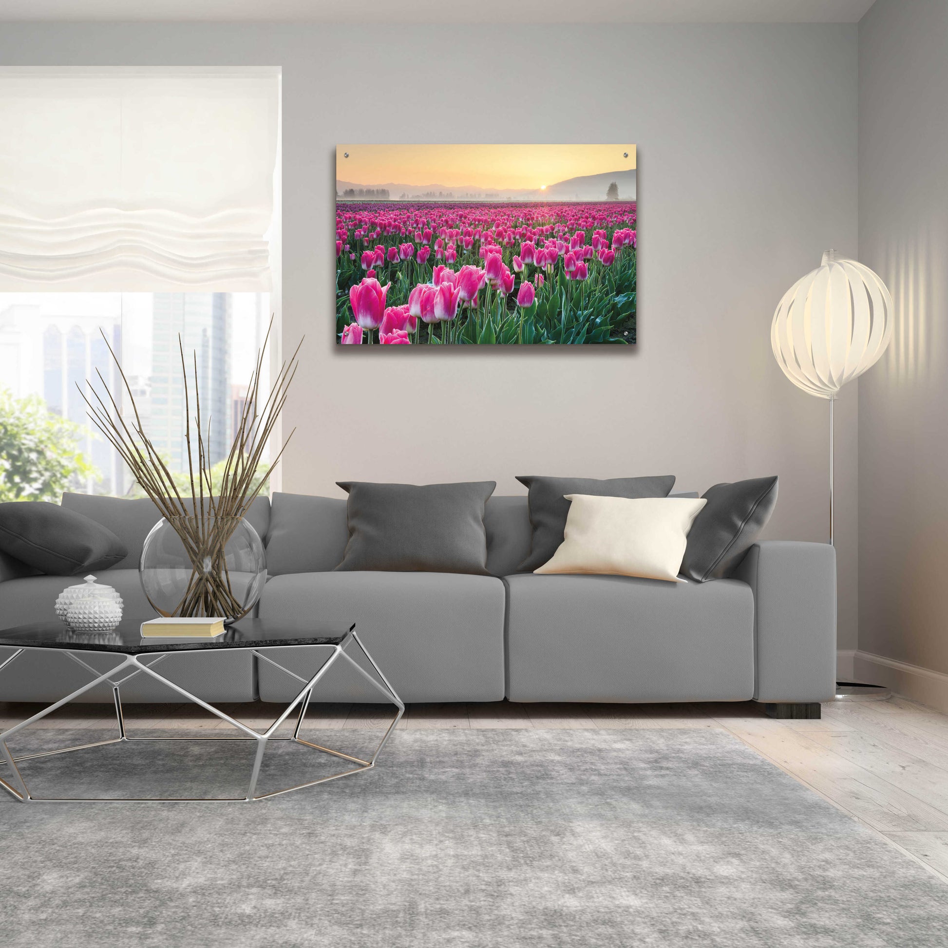 Epic Art 'Skagit Valley Tulips I' by Alan Majchrowicz, Acrylic Glass Wall Art,36x24