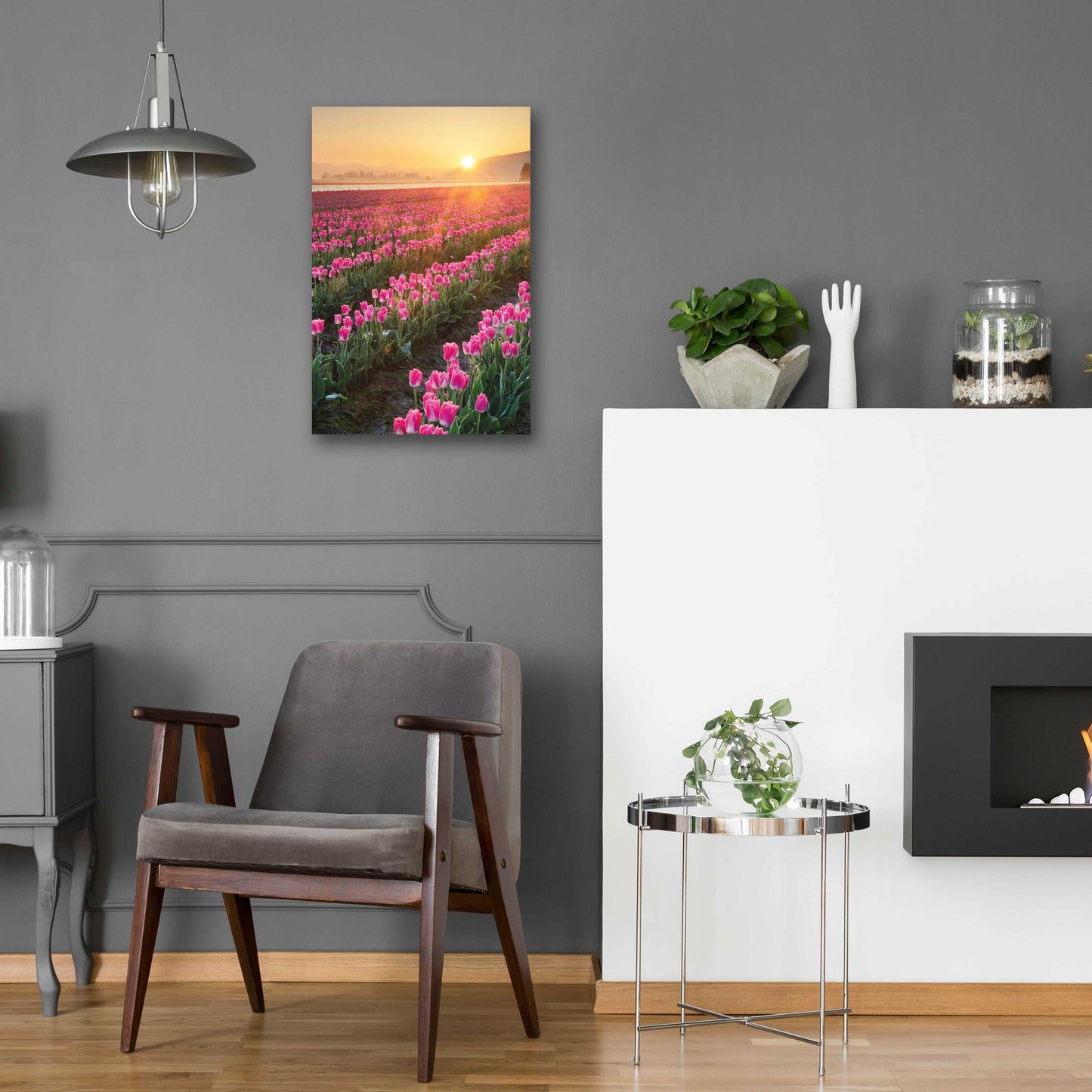 Epic Art 'Skagit Valley Tulips II' by Alan Majchrowicz, Acrylic Glass Wall Art,16x24