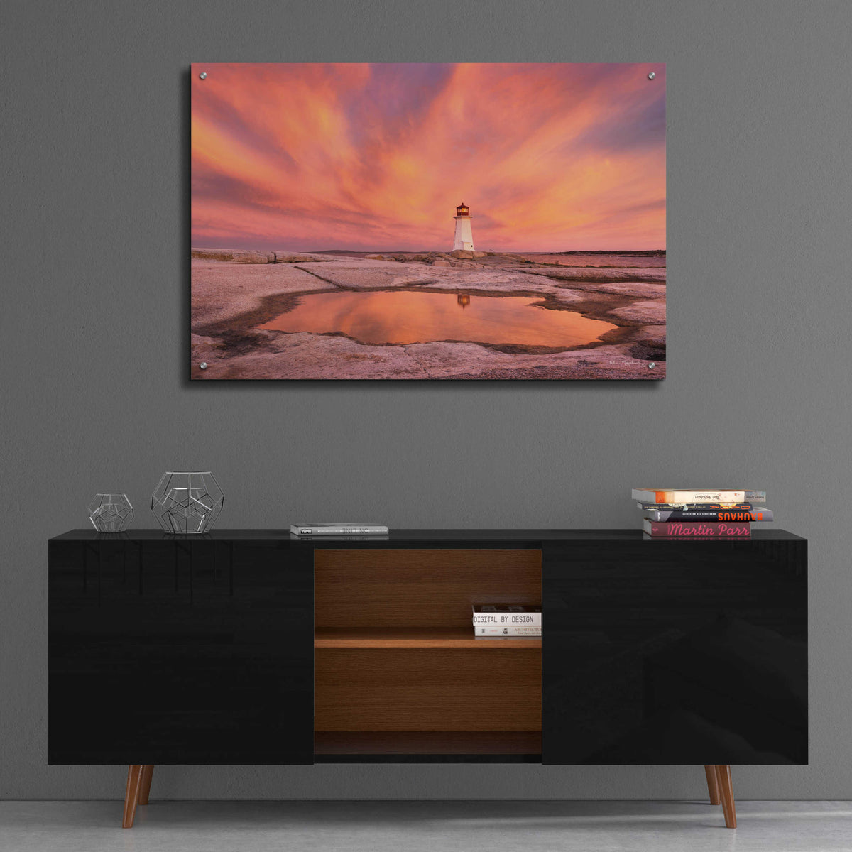 Epic Art 'Peggys Cove Nova Scotia Crop' by Alan Majchrowicz, Acrylic Glass Wall Art,36x24