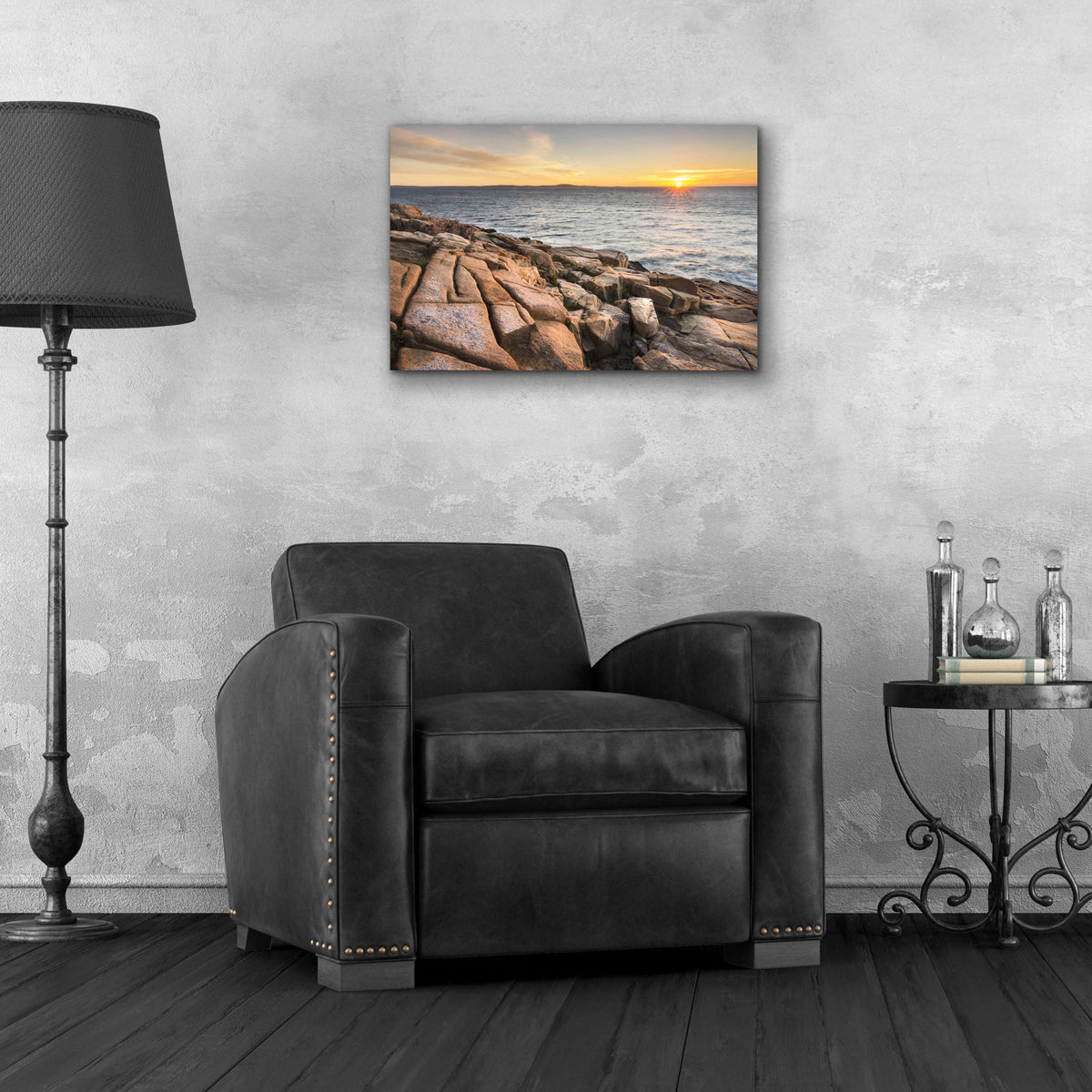 Epic Art 'Acadia Sunrise' by Alan Majchrowicz, Acrylic Glass Wall Art,24x16